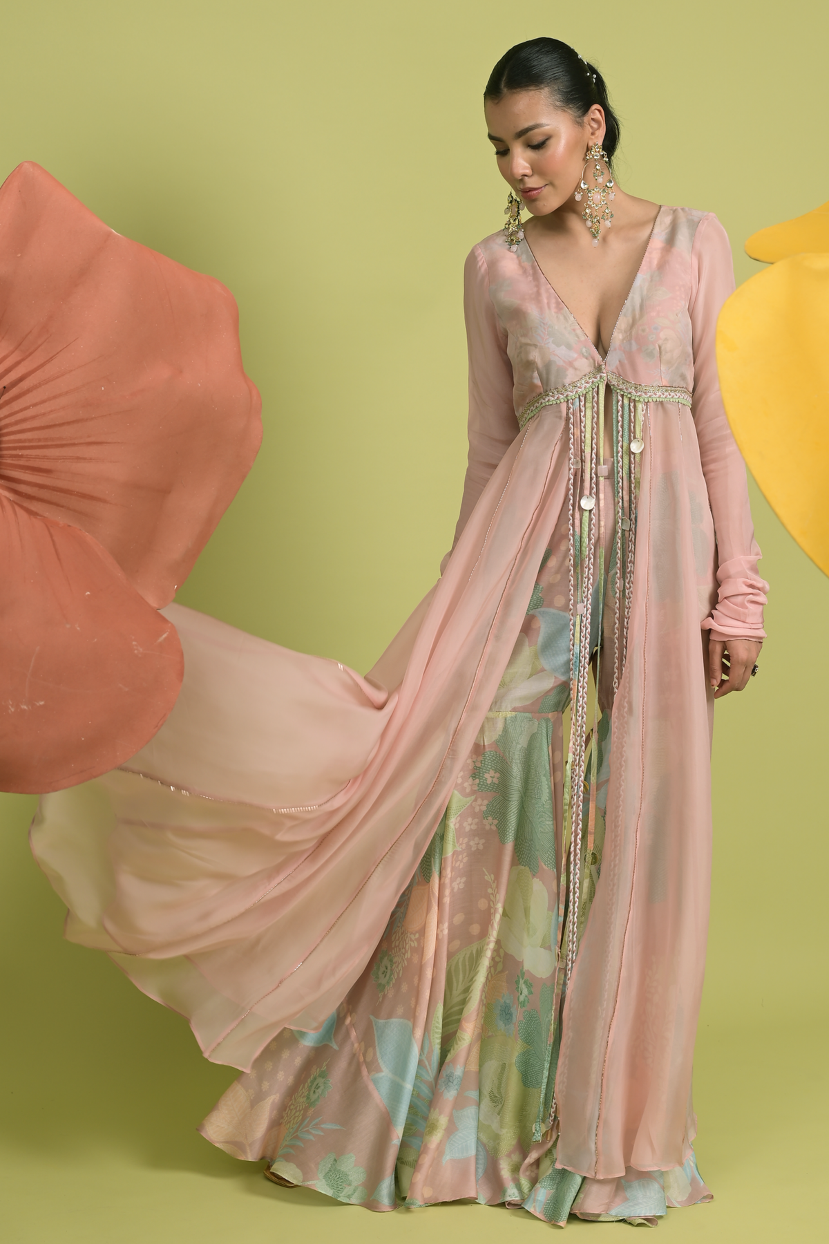 Dusky Bloom Anarkali Set