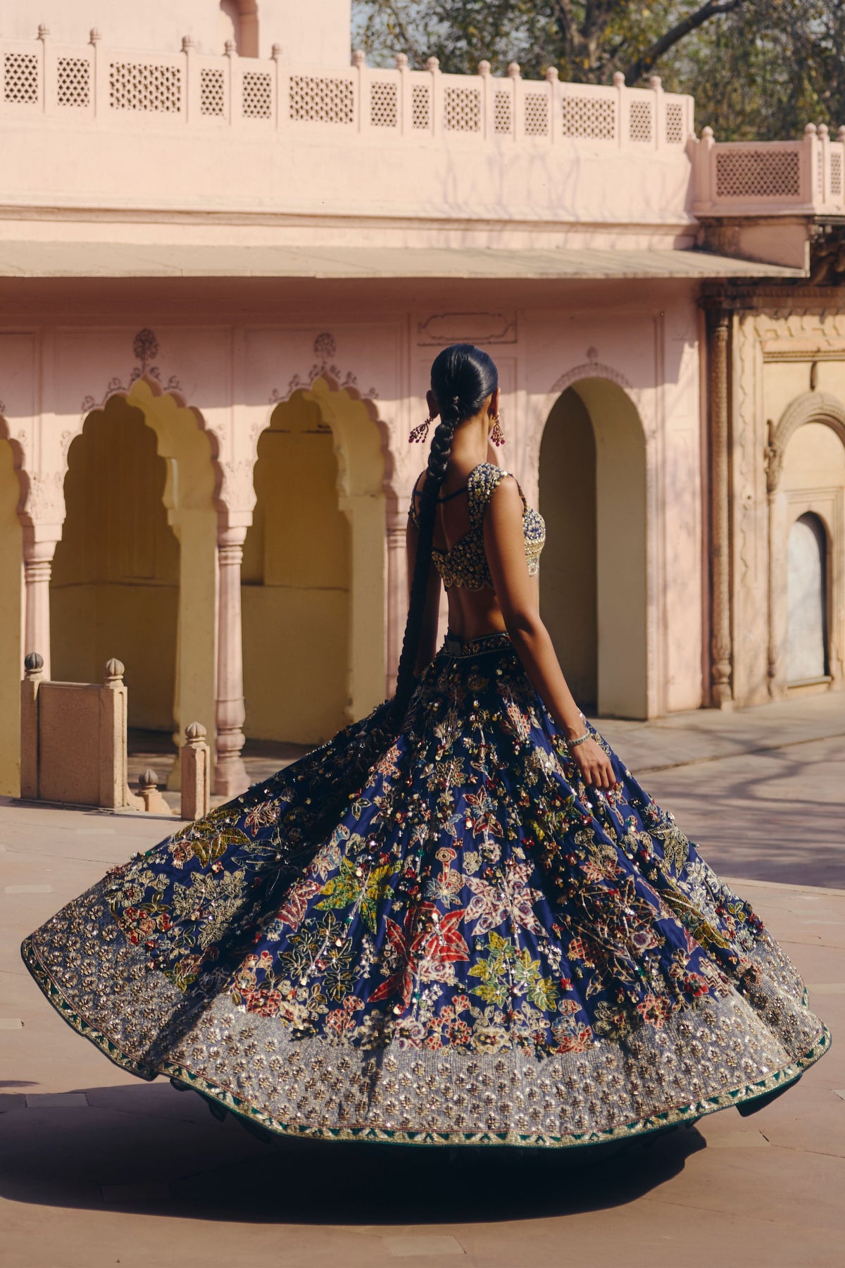 Midnight Of Eden Lehenga Set