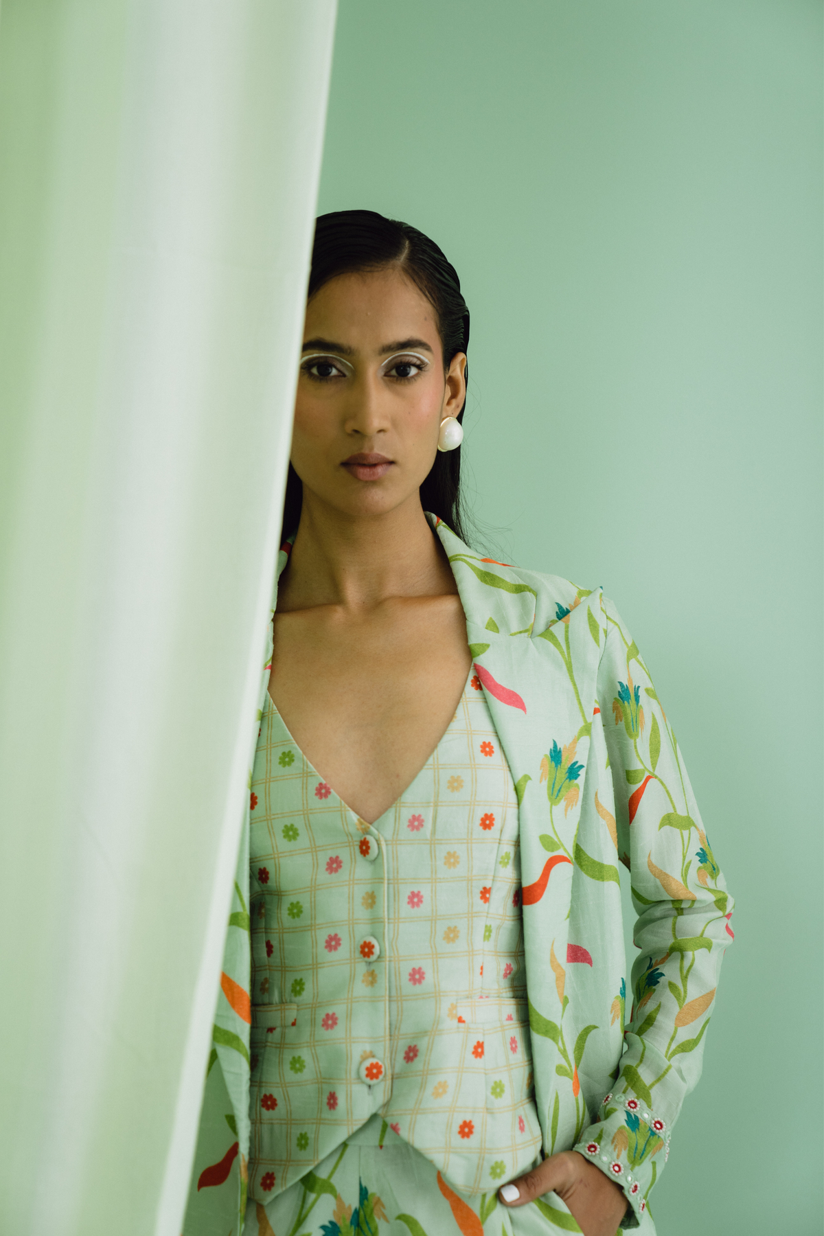 Green Pantsuit Set