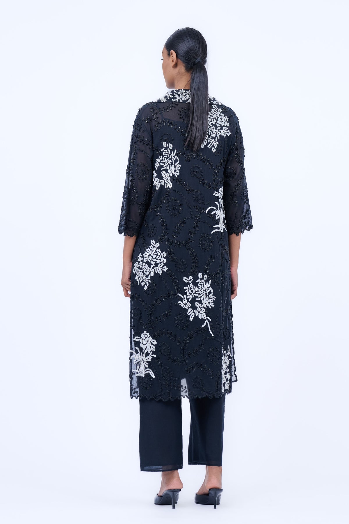 Black Handloom Cotton Shirt