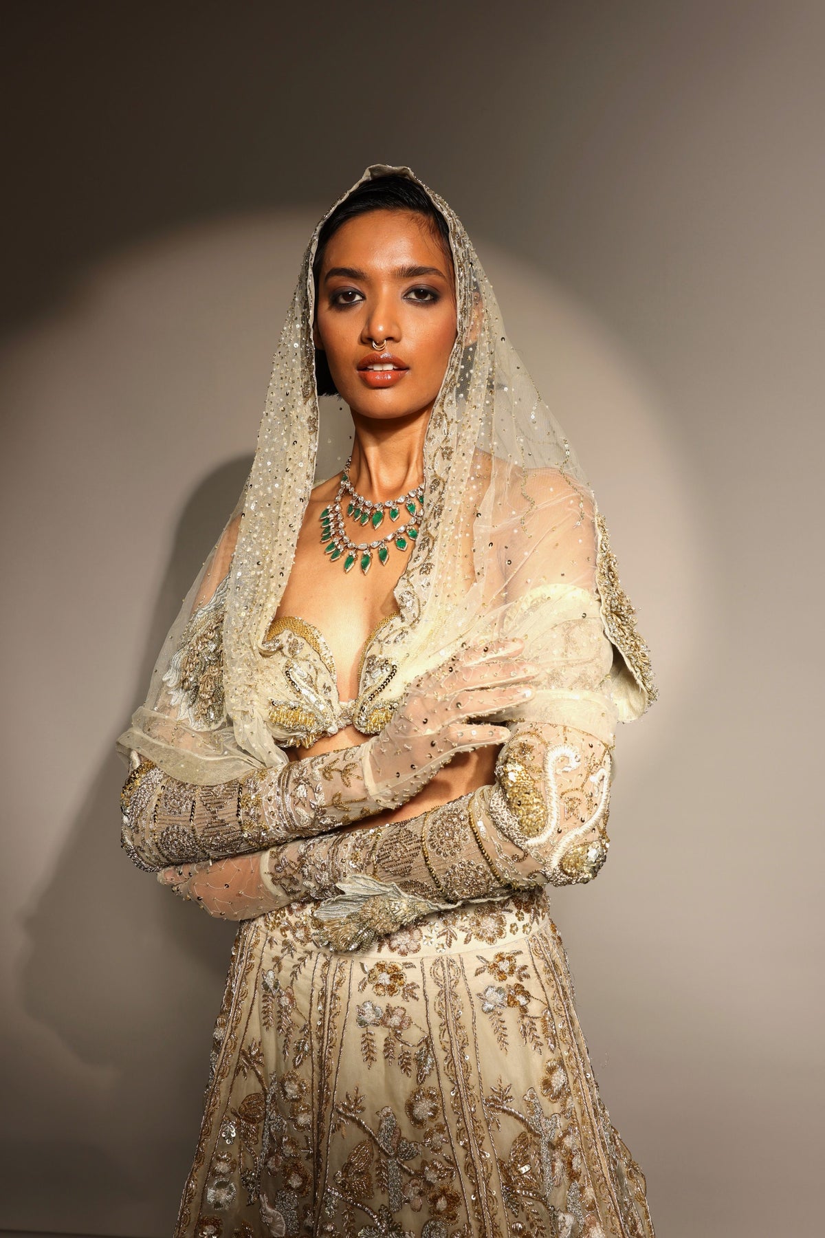Tuscan Bloom Petal Lehenga Set