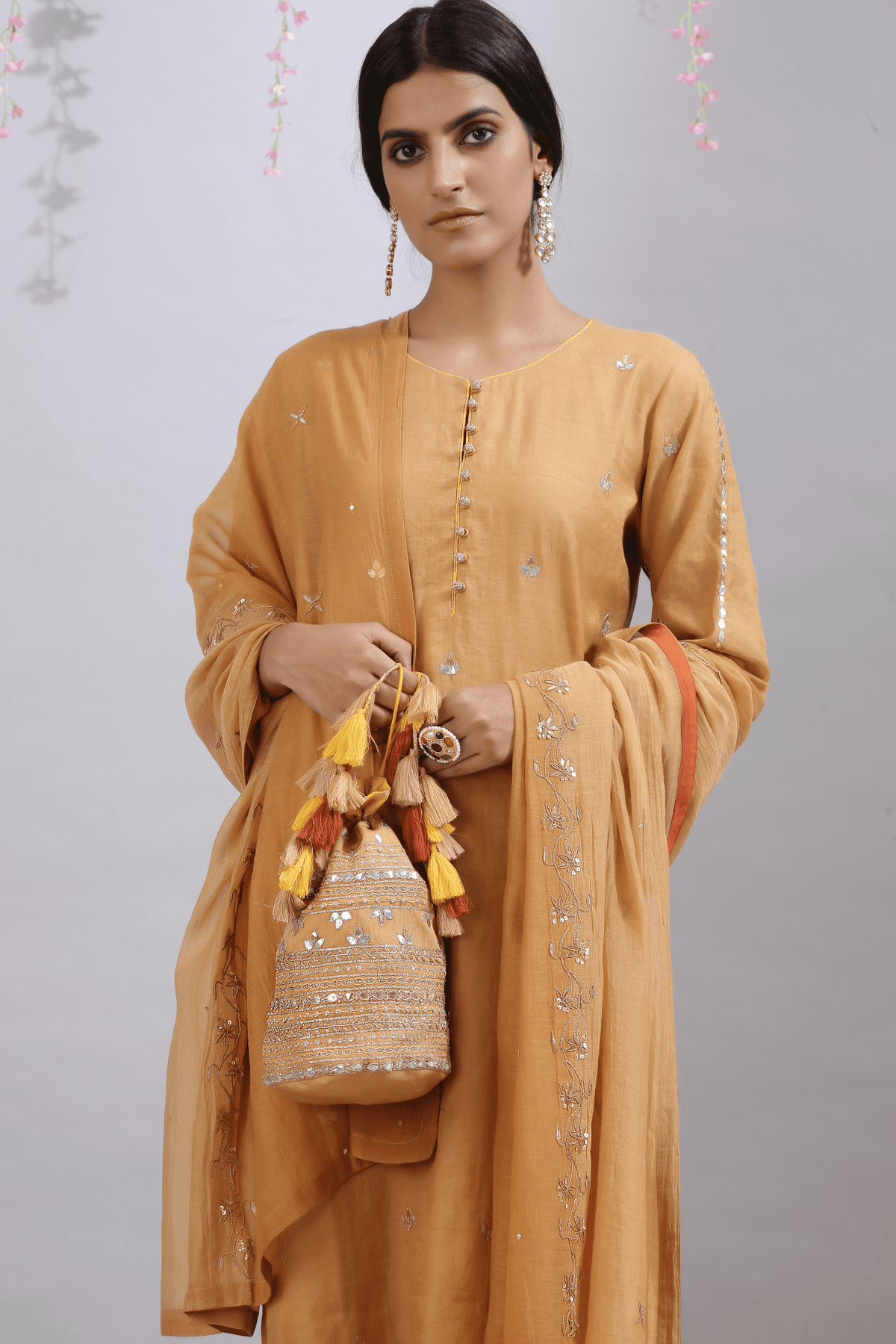 Sona Gottiya Camel Kurta Set