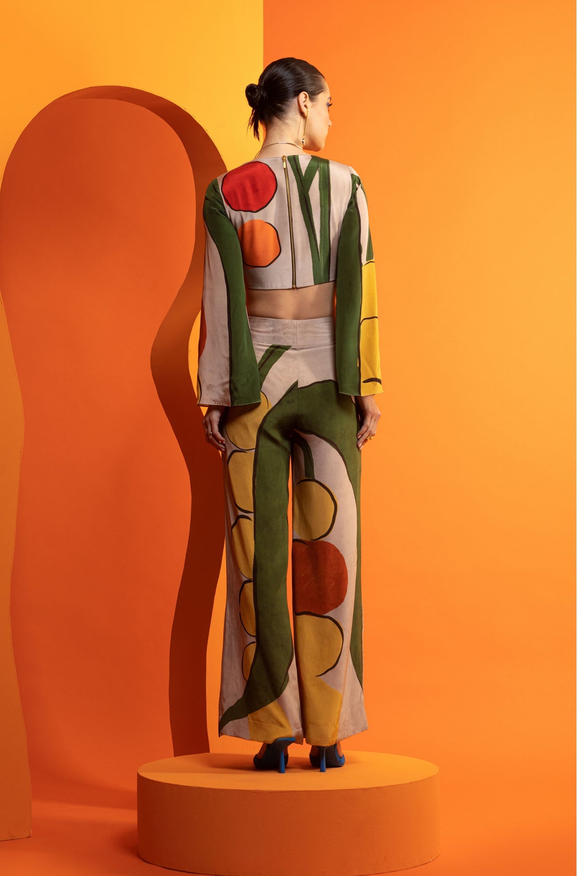 Artistic Printed Crepe Co-ord Set