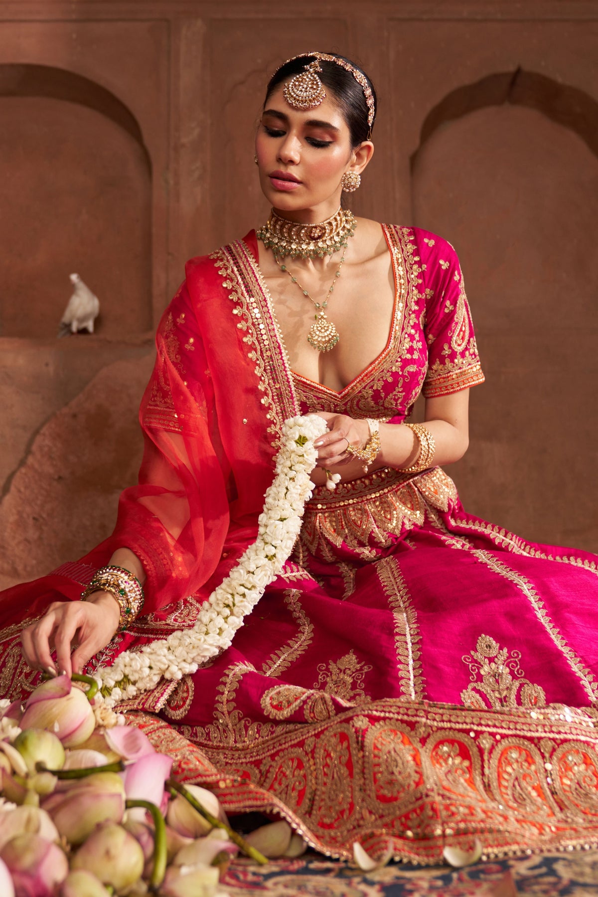 Amara Pink Lehenga Set