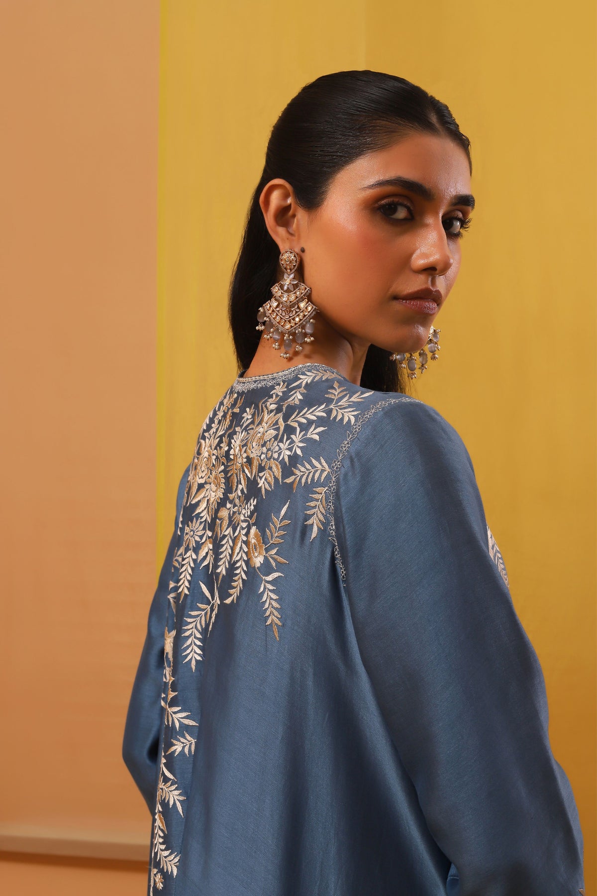 Blue Aqila Jacket Set