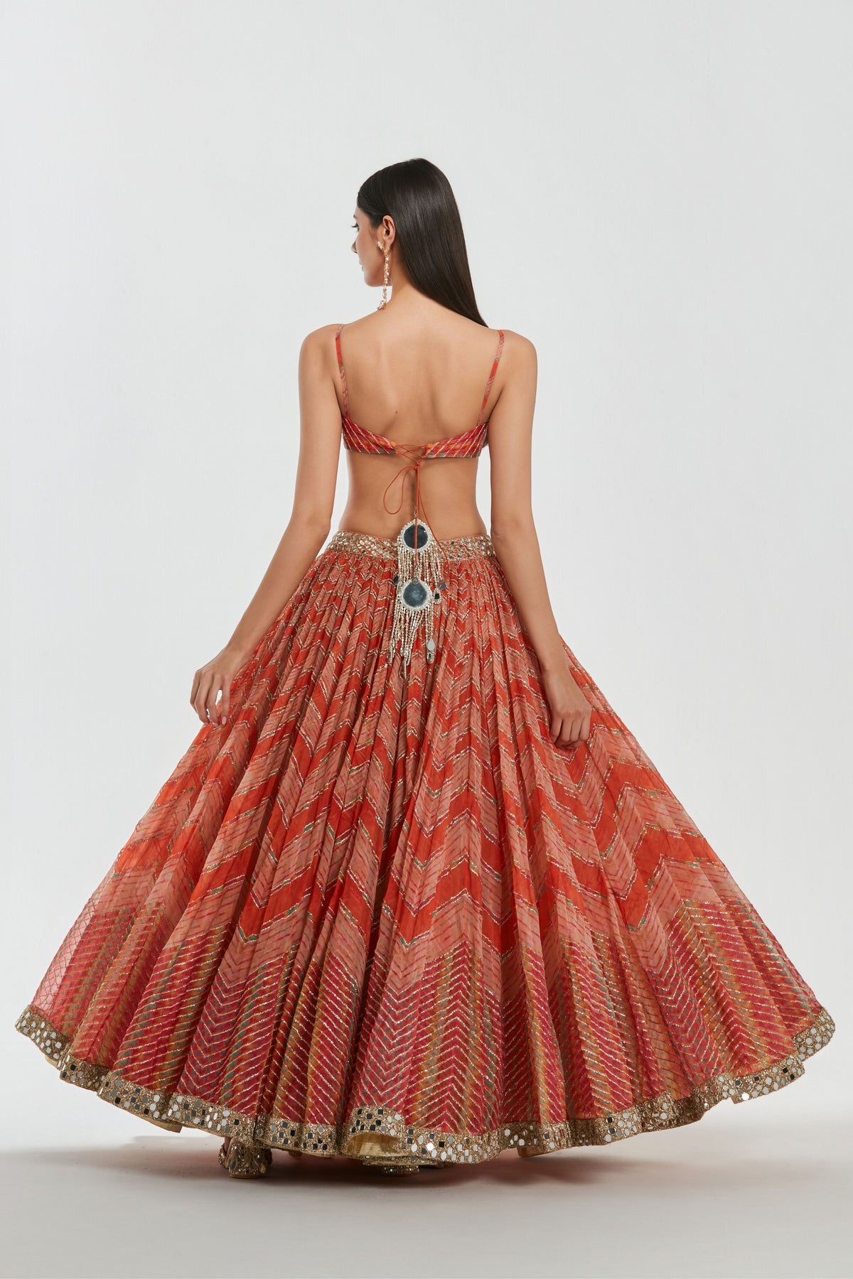 Heritage Leheriya Lehenga Set