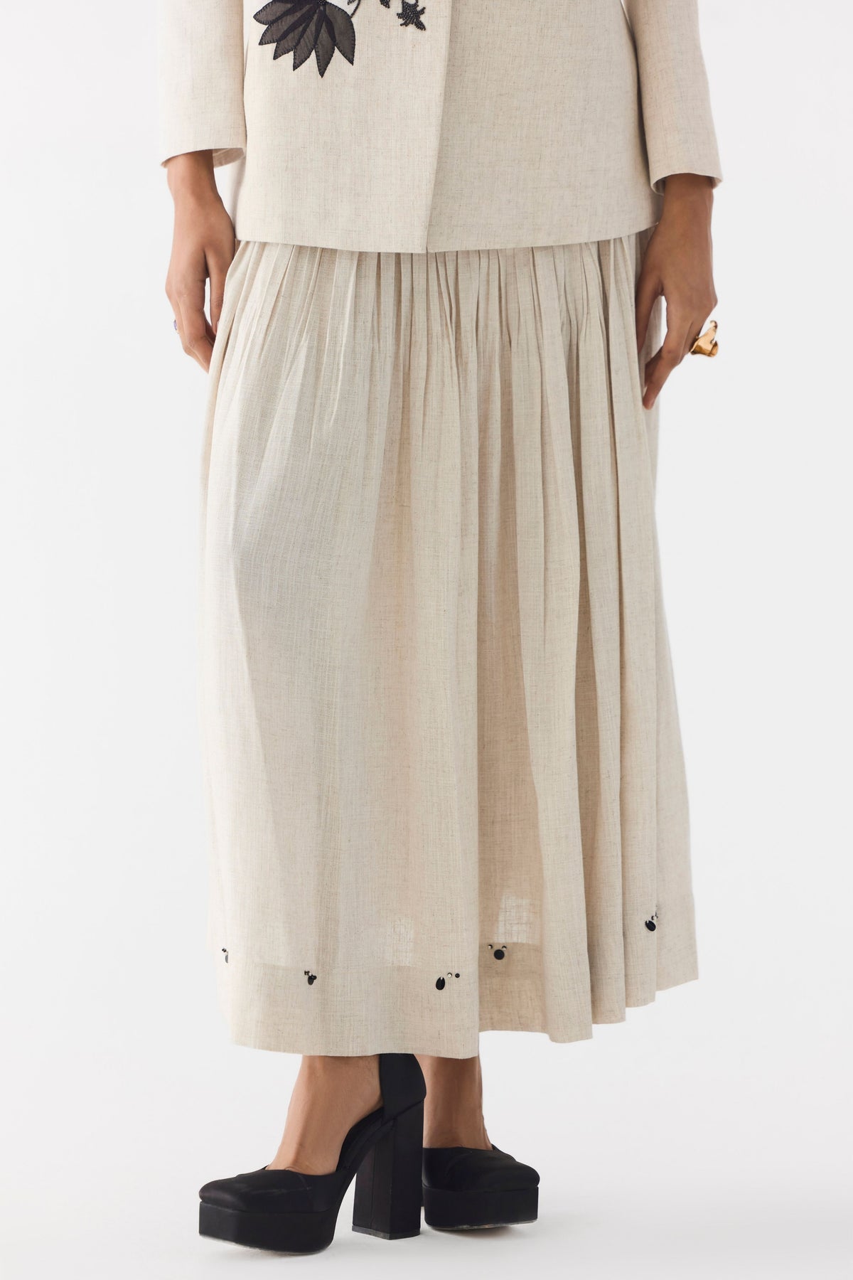 Tiger Lily Linen Blazer & Skirt