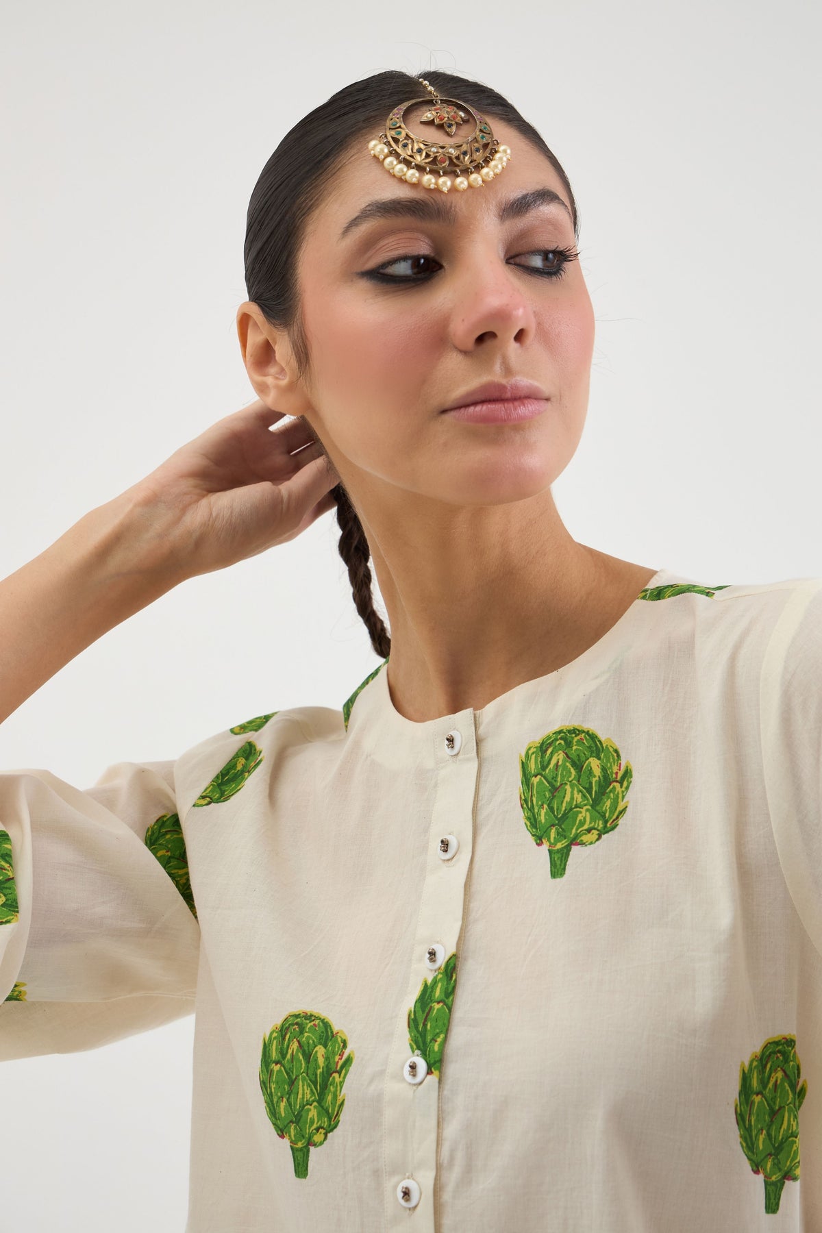 Off-White Artichoke Kurta Set