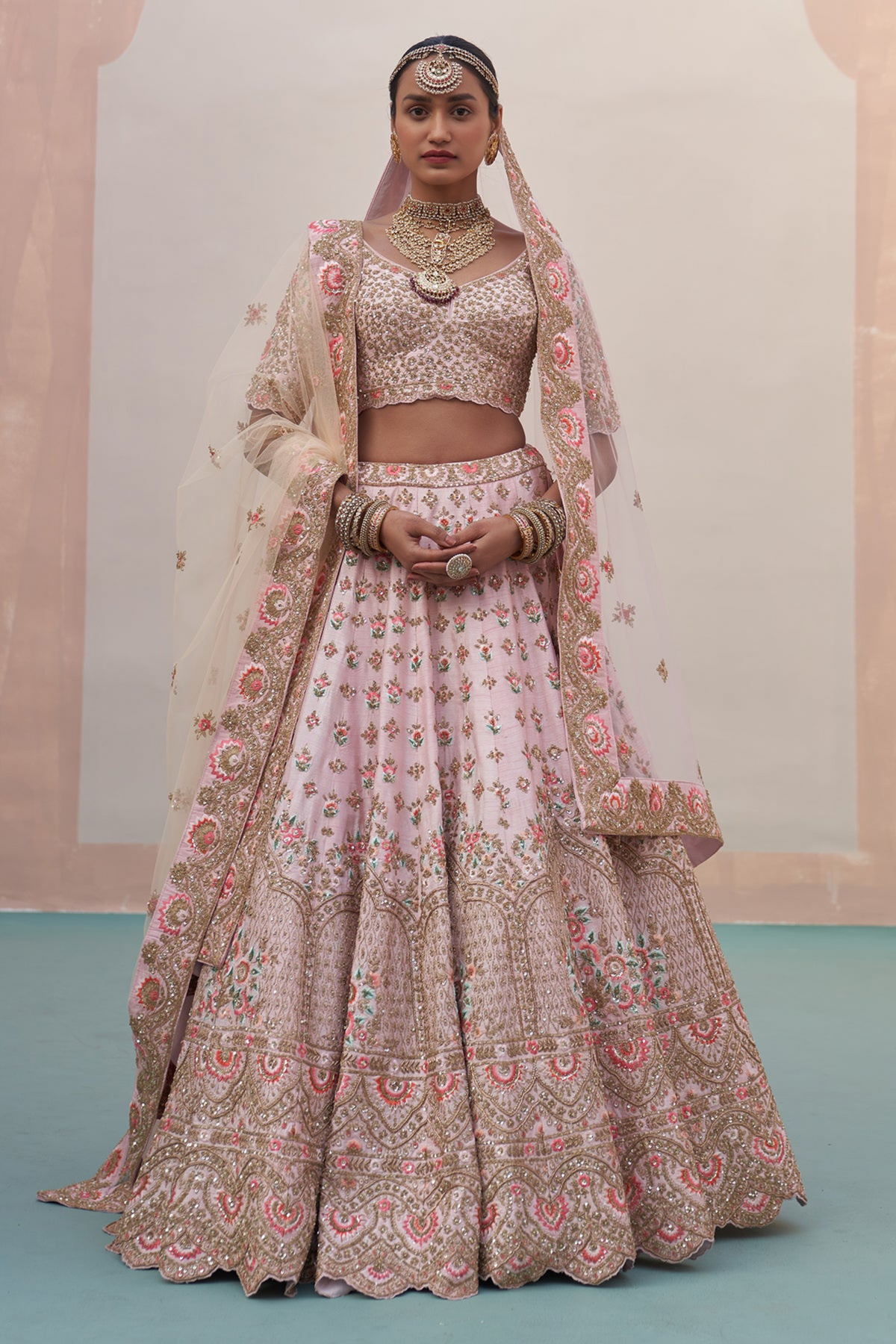 Blush Pink Lehenga Set