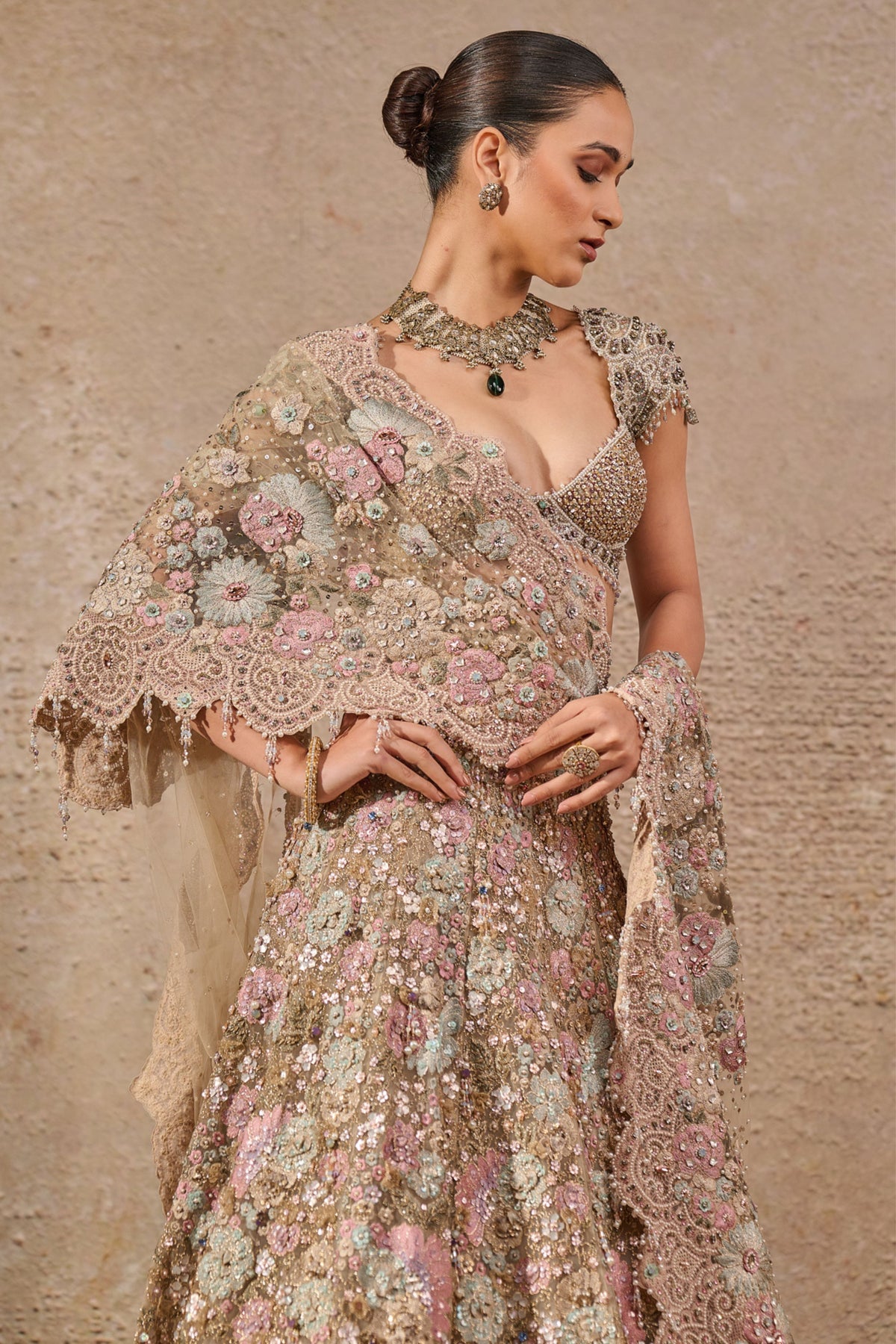 Bloom Embroidered Lehenga Set