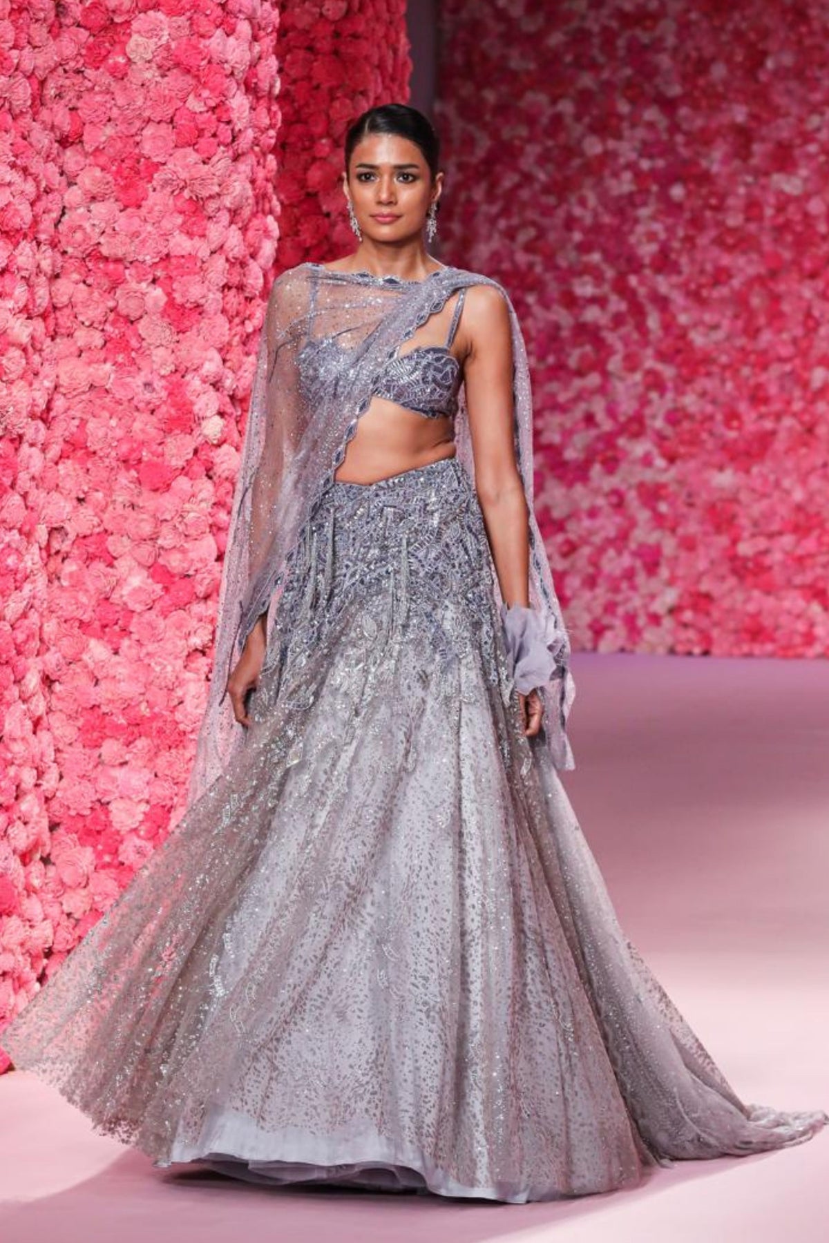 Fleur Pale Lilac Lehenga Set