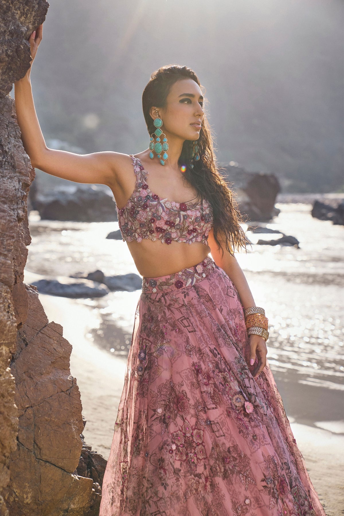 Ayzel Pink Lehenga Set