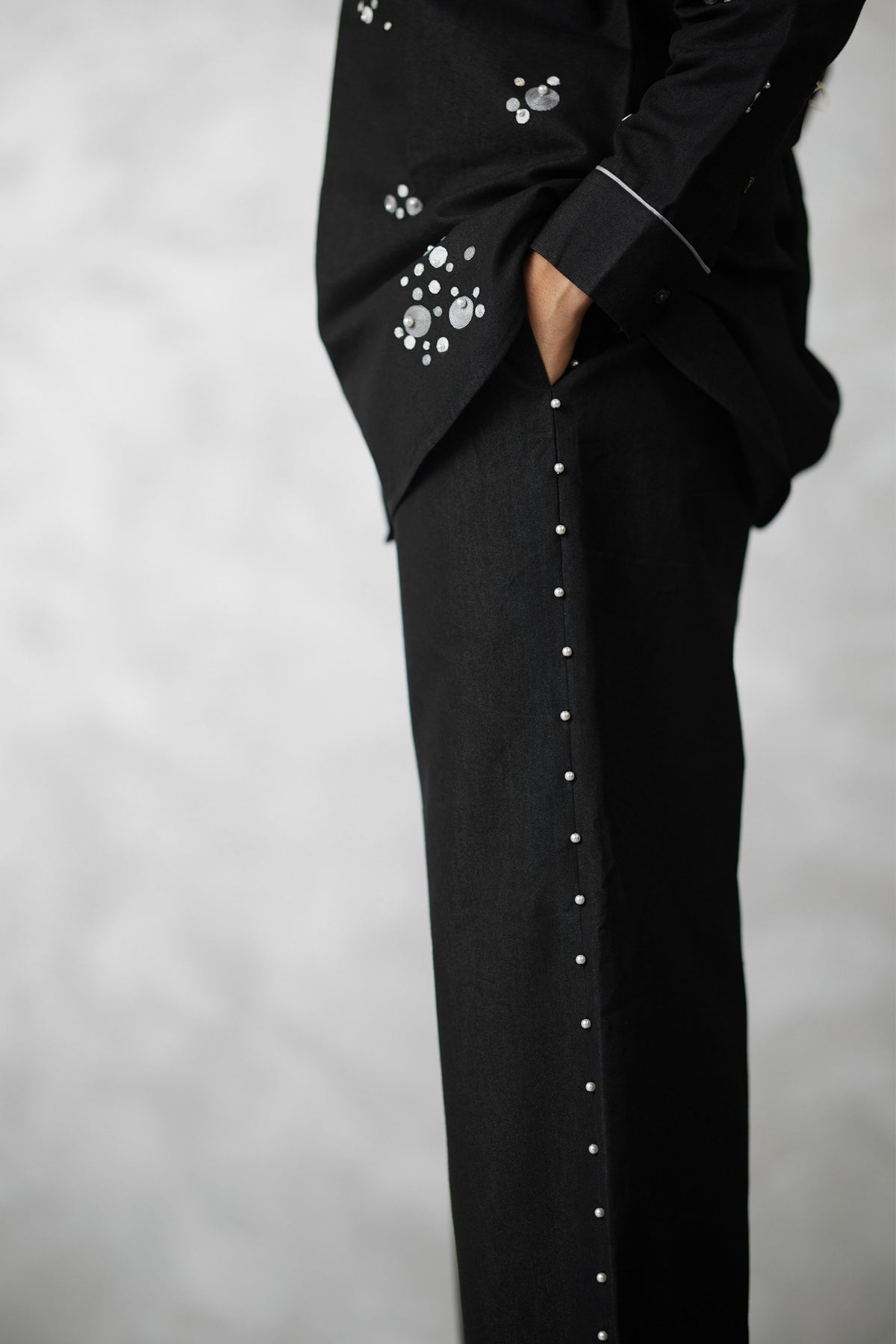 Black Denim Co-ord Set
