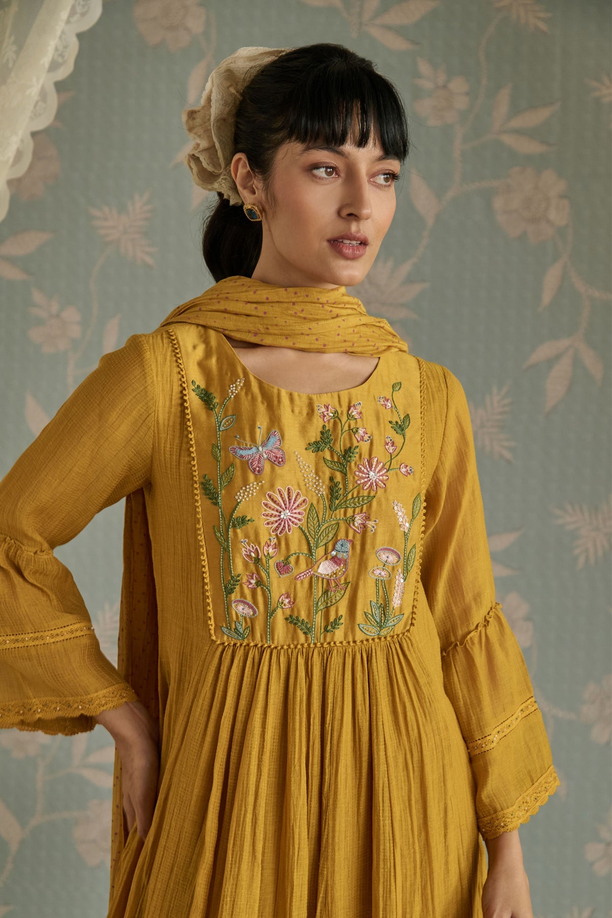 Yellow Sairah Kurta Set