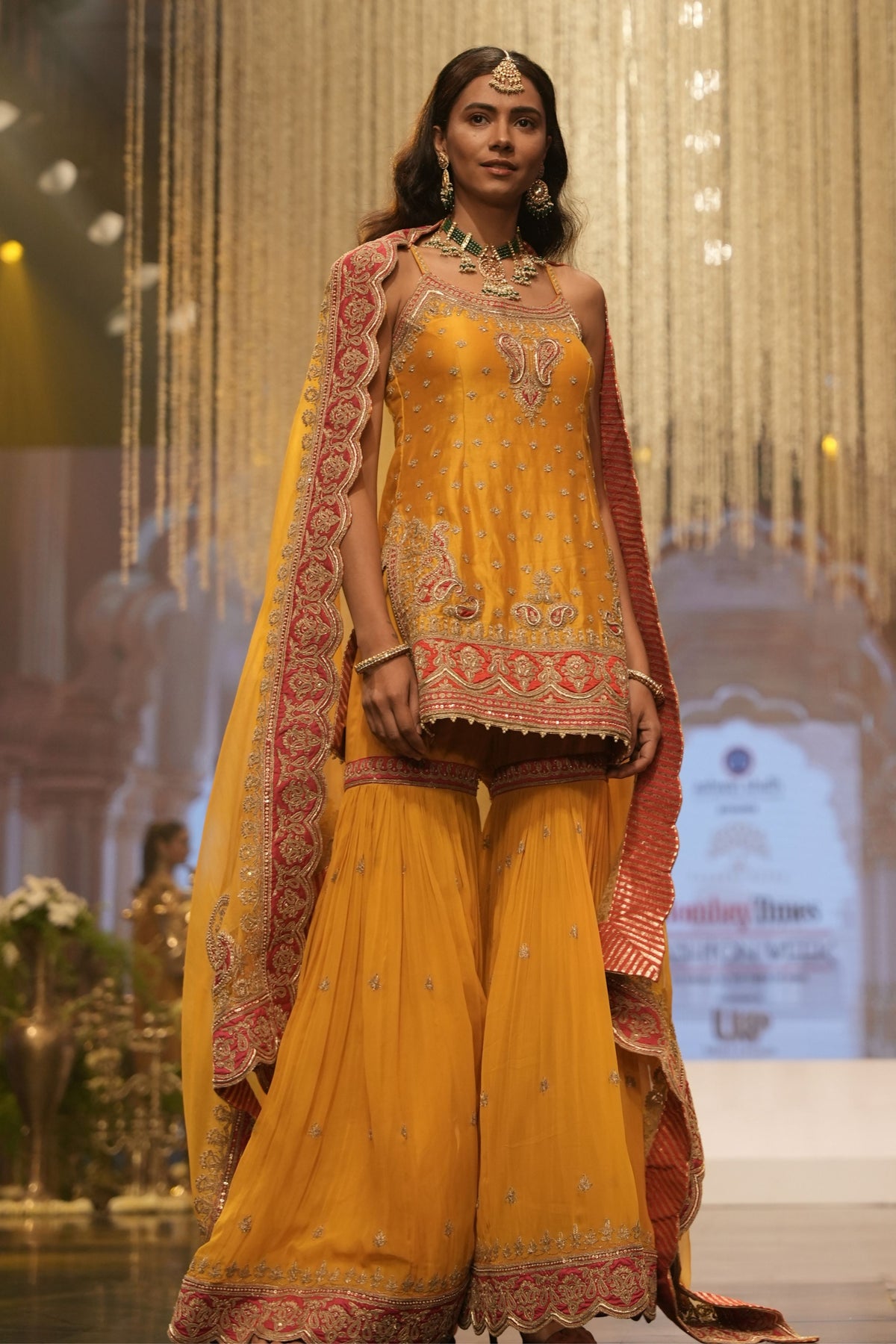 Yellow Kurta Sharara Set