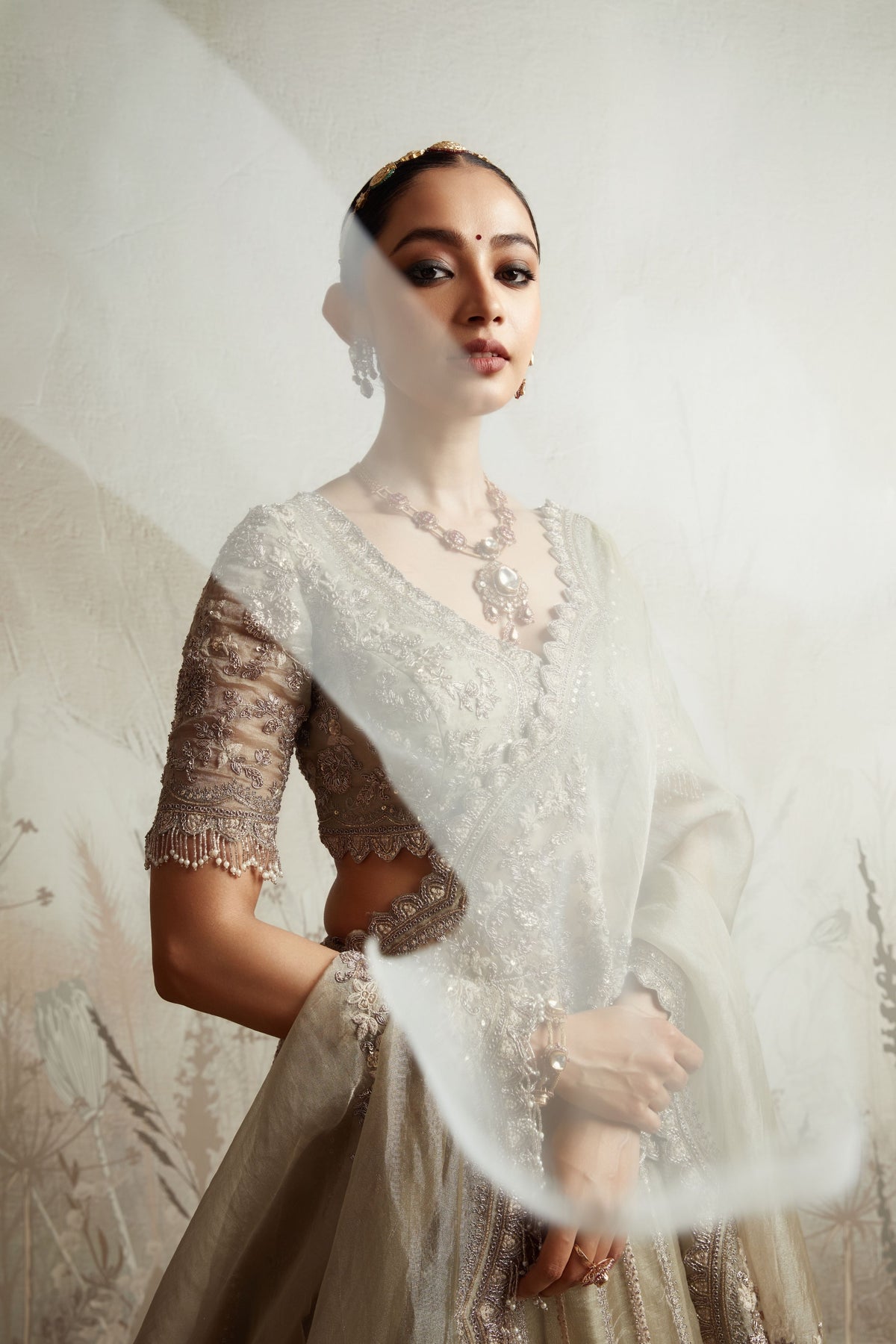 Temple Dori Lehenga Set
