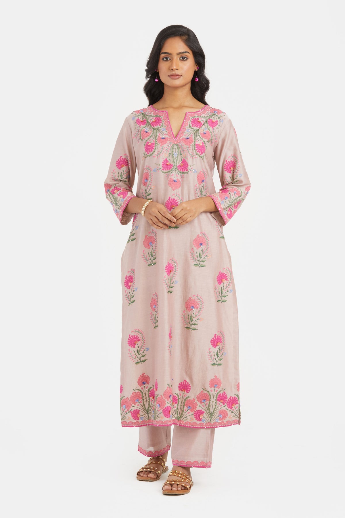 Lilac Straight Kurta Set