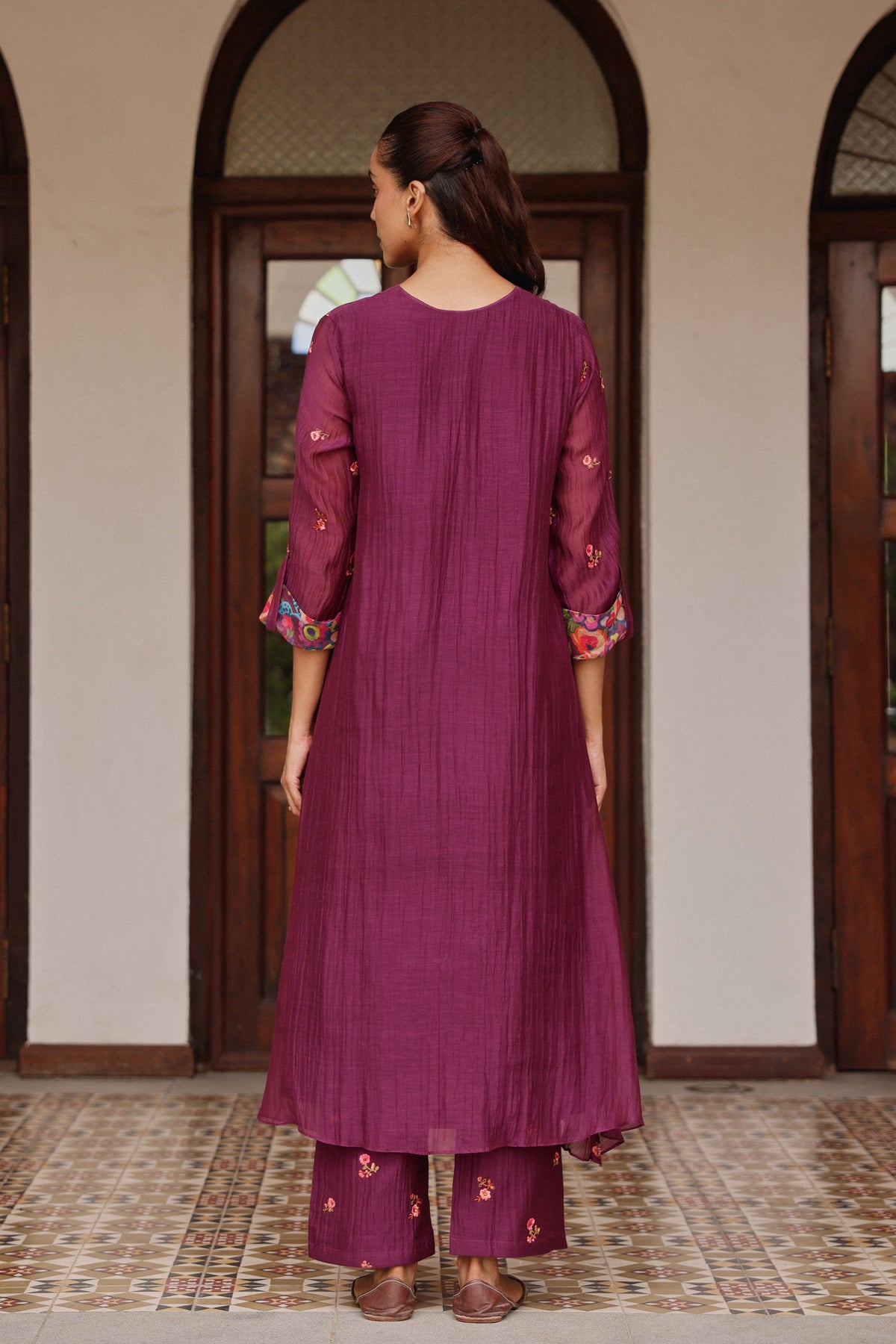 Amethyst Bloom Tunic Set