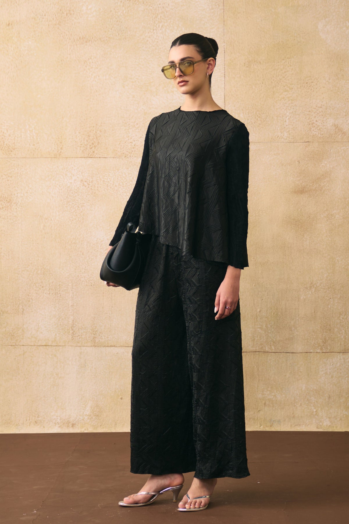 Black Elina Co-ord Set