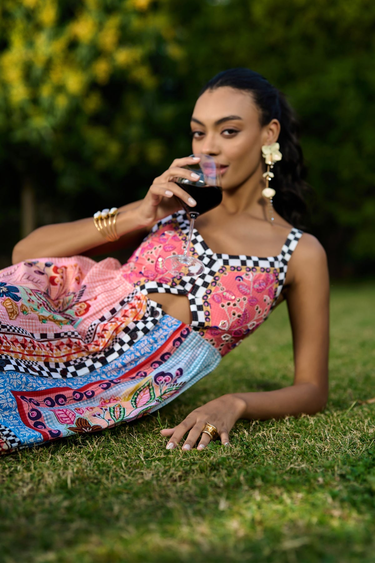 Aarna Beaded Spaghetti Dress