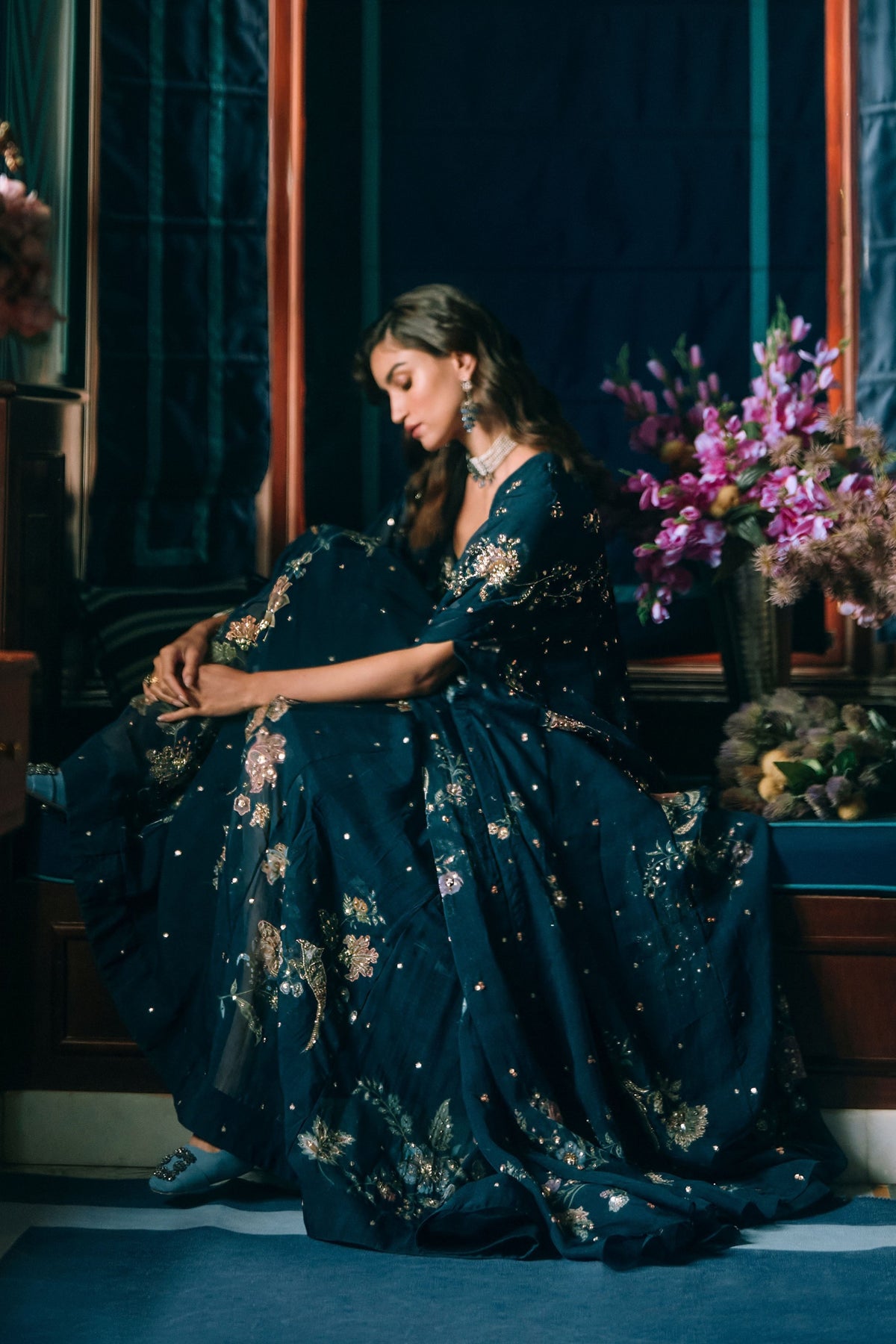 Rue Anarkali Cape Set