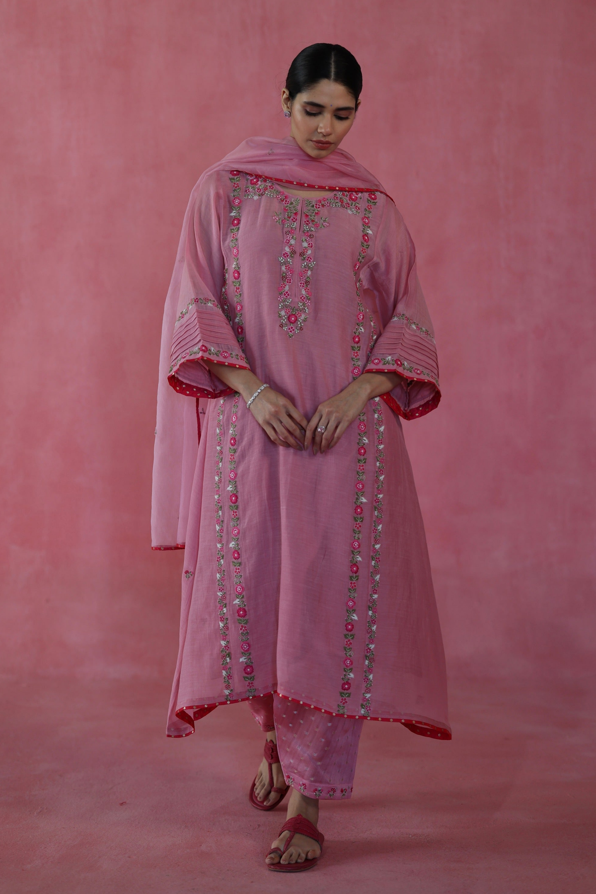 Pink Kulfi Kurta Set