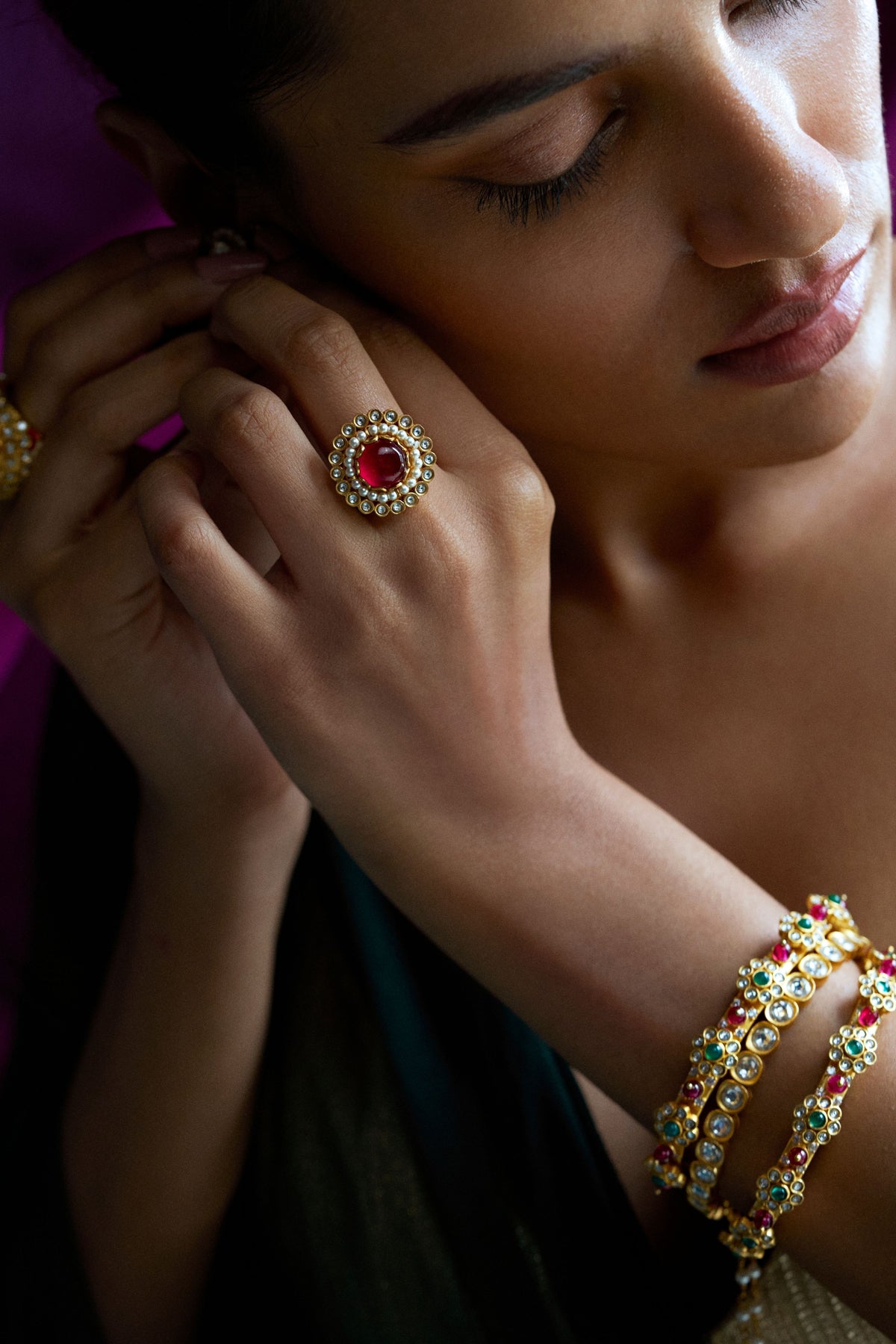Firoja Red Bangle