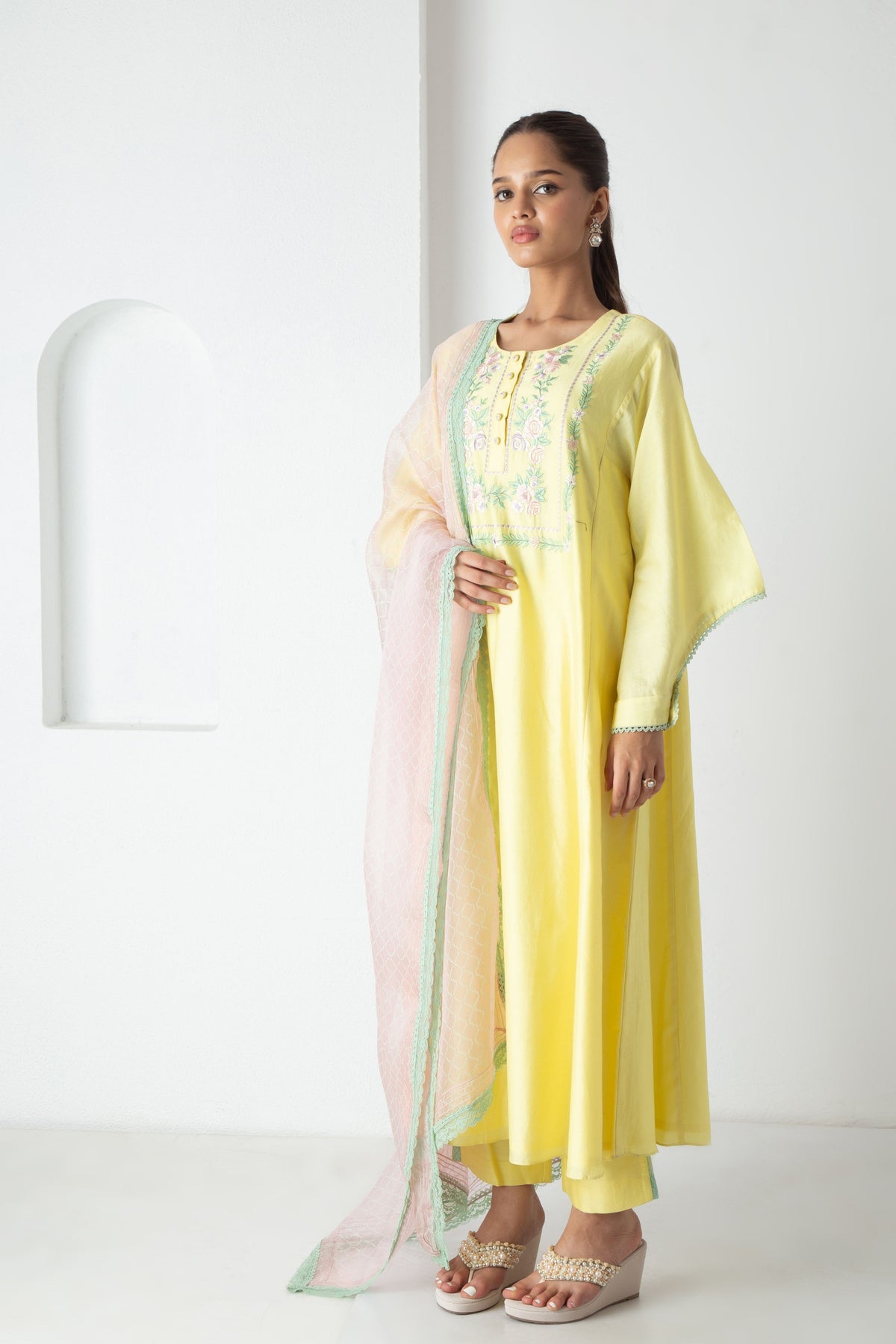 Yellow Cyra Kurta Set
