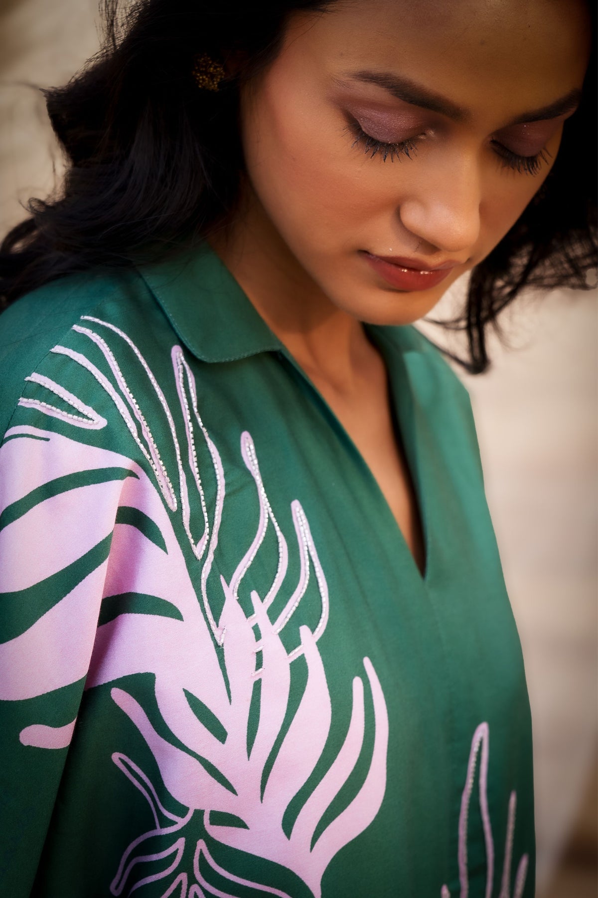 Reveria Green Tunic Set