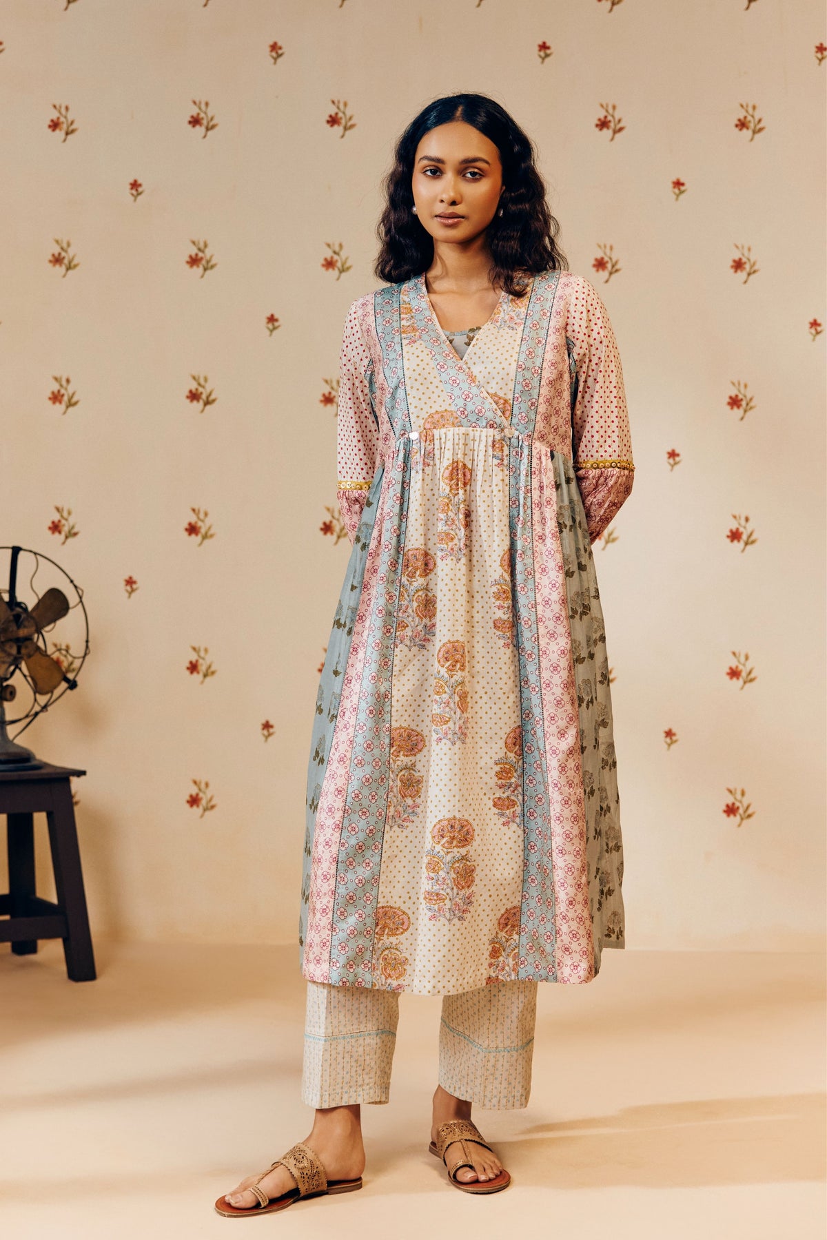Marigold Print Kurta Set