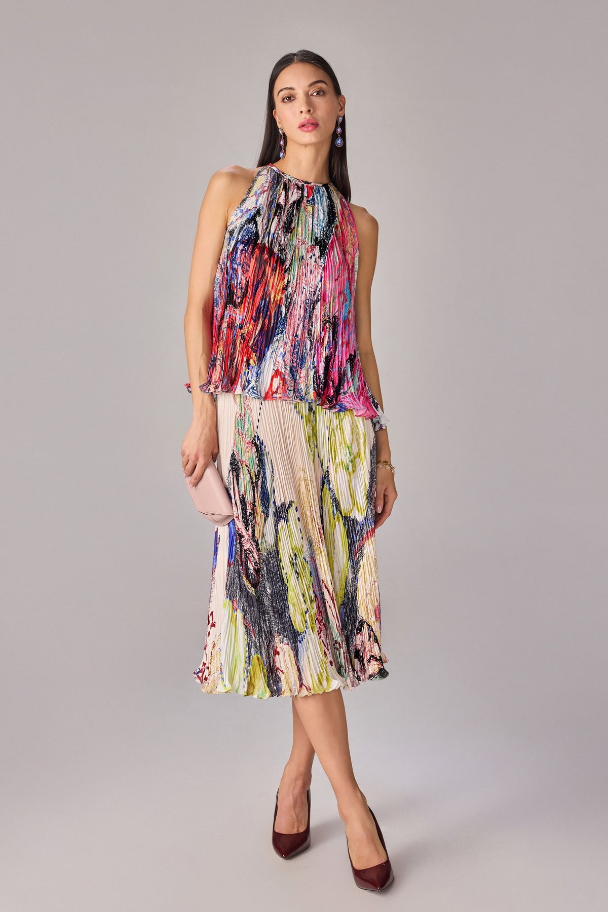 Yellow Blue Prime Mona Skirt