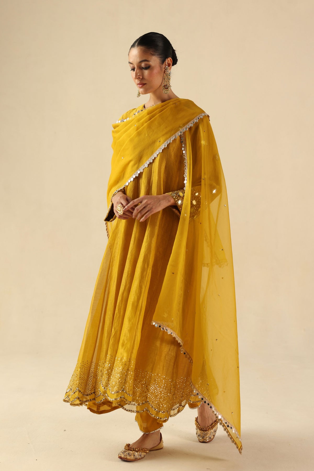 Yellow Afsana Kalidar