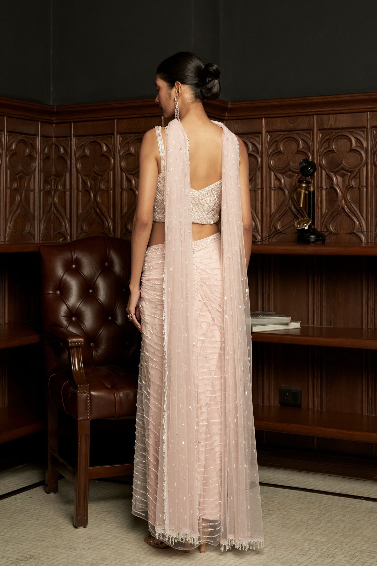 Pink Indo western Set