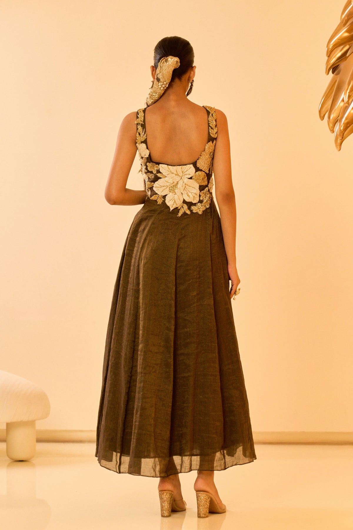 Noir Anarkali Set