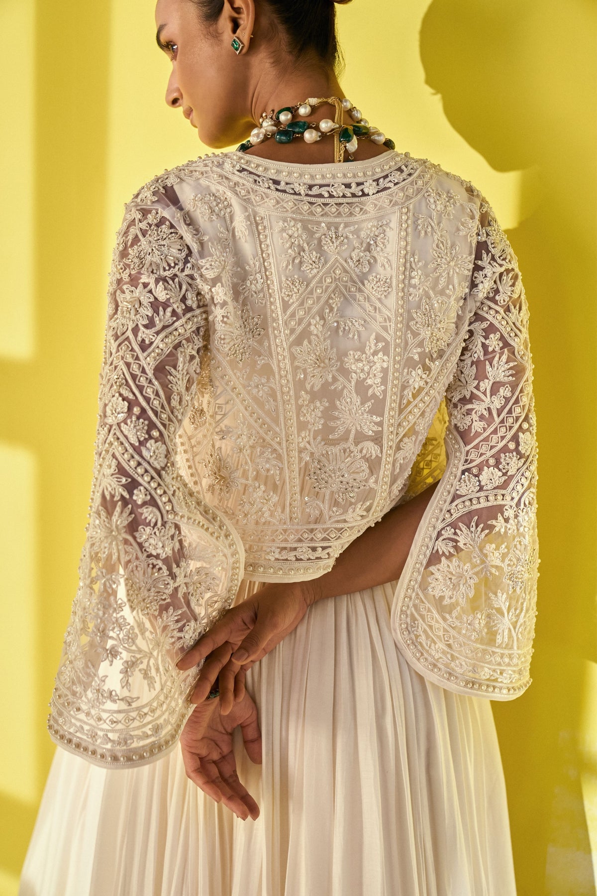 Dafiya Ivory Anarkali Set