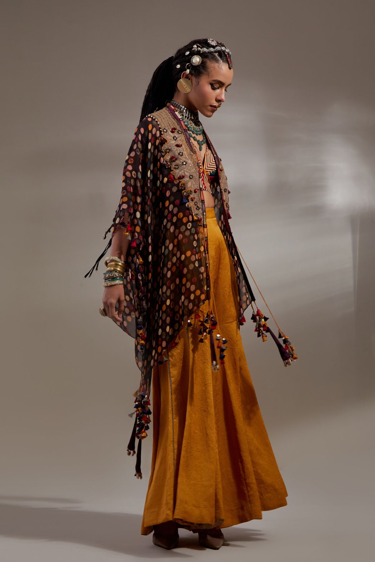 Yellow Topaz Mitra Tunic Set