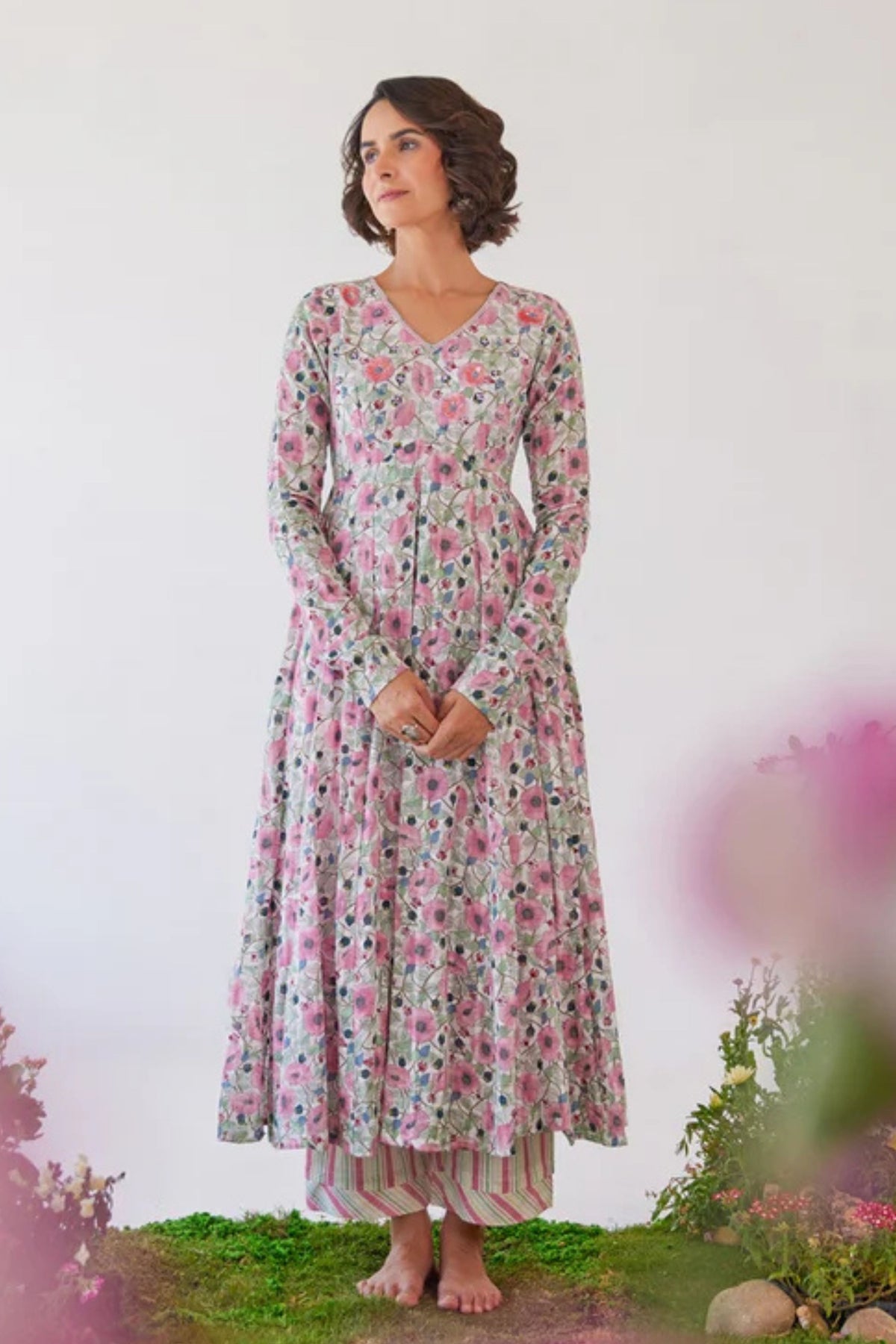 Sakura Anarkali set of 3