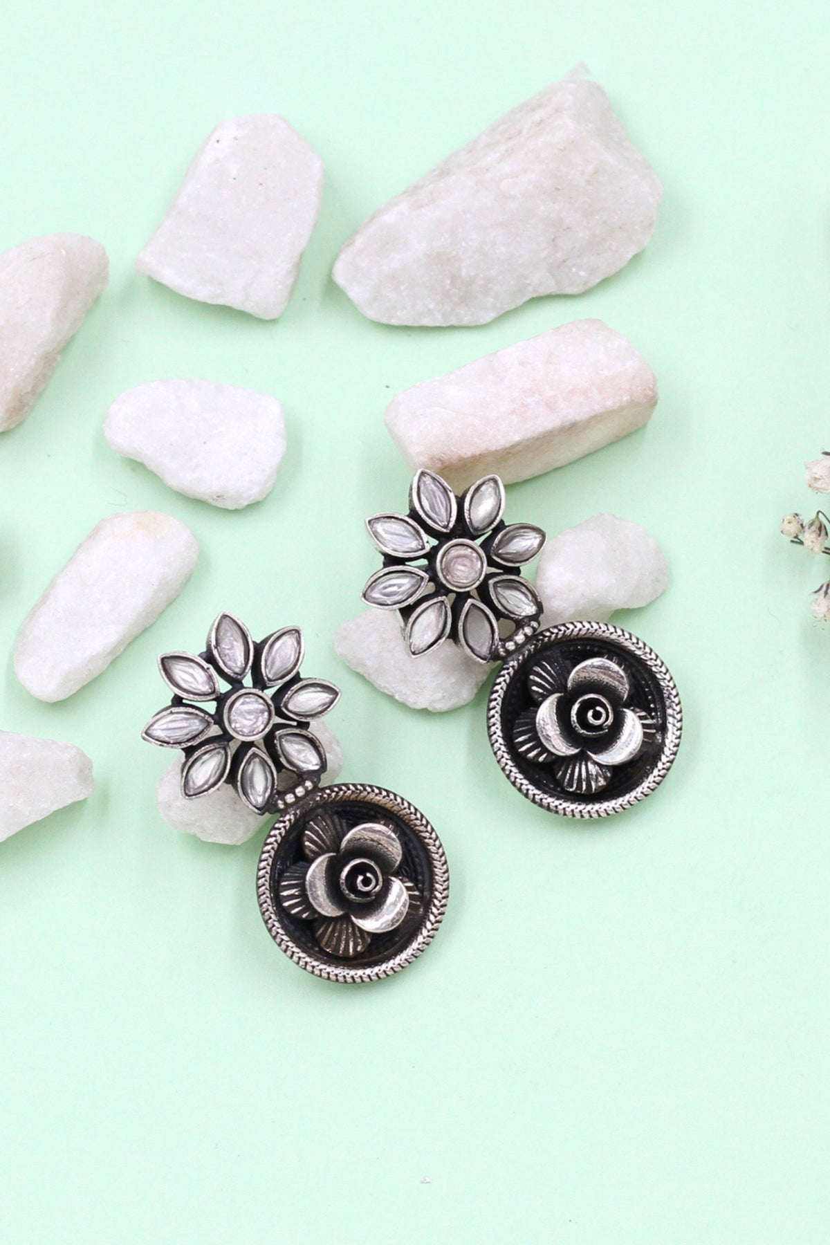 Signature Grace Silver Handcrafted Studs