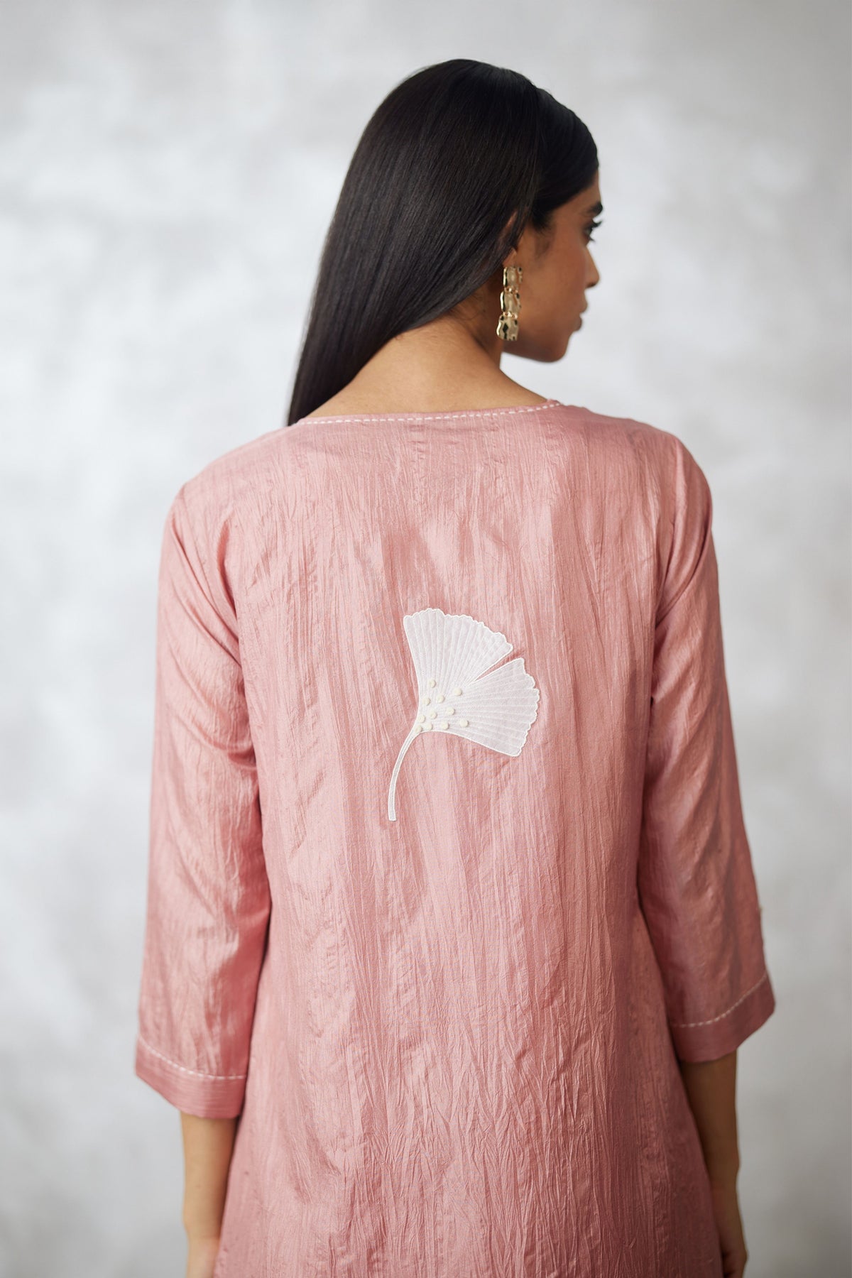 Old Rose Straight Kurta Set