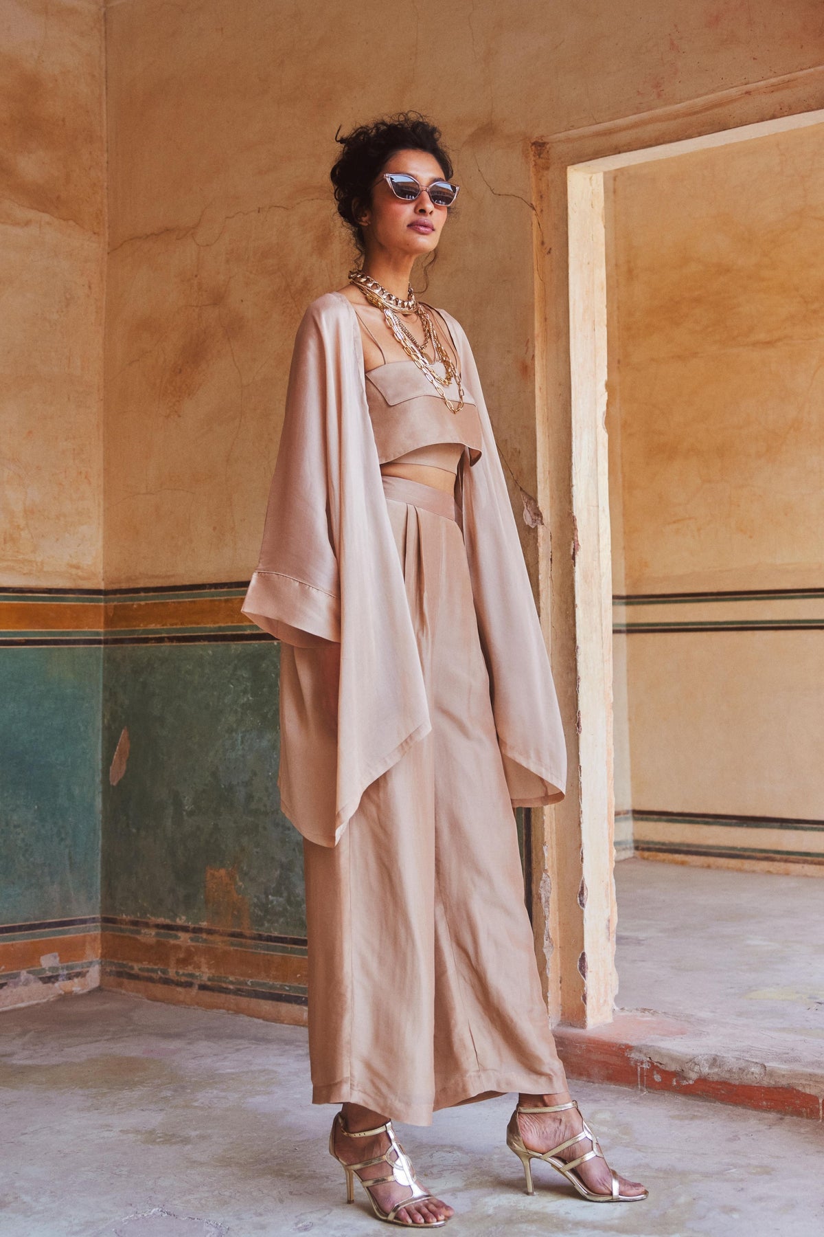 Shell Pink Jacket Set