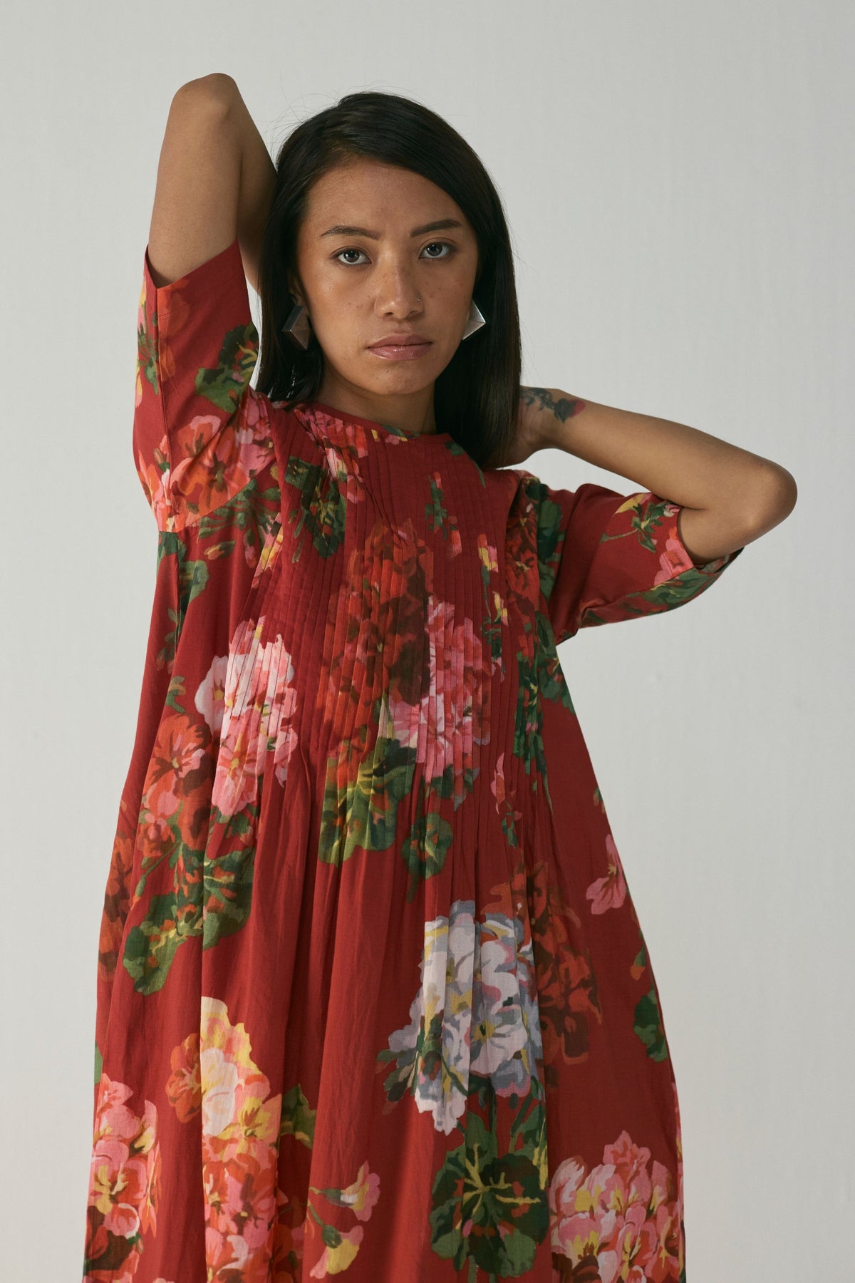 Jingle Pintucks Dress