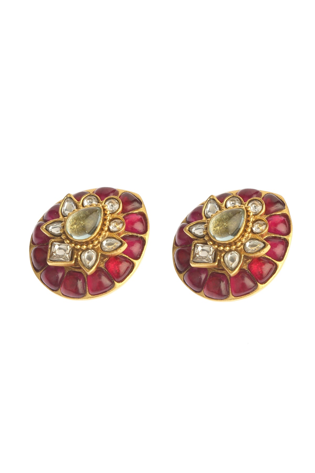 Carnival of Crimsons Bridal Studs