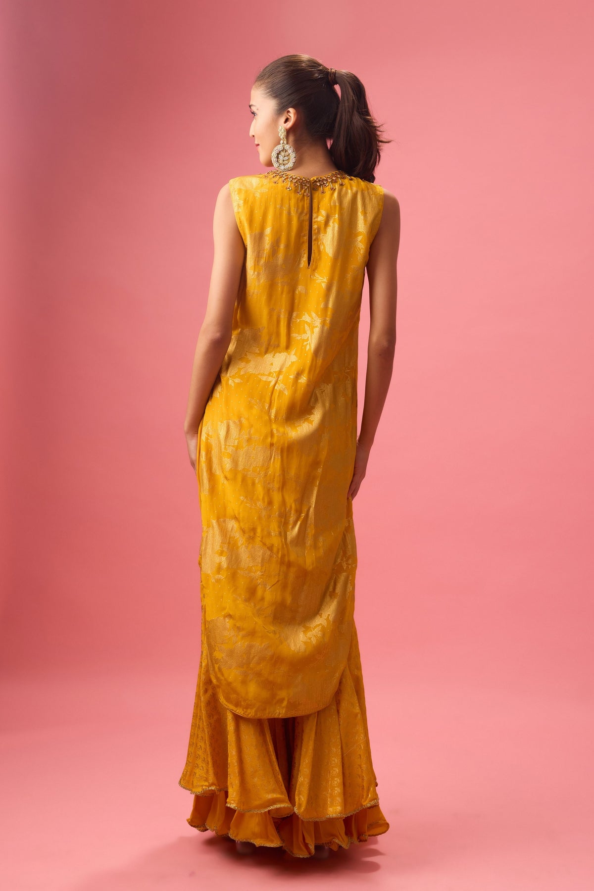 Ochre Sharara Set