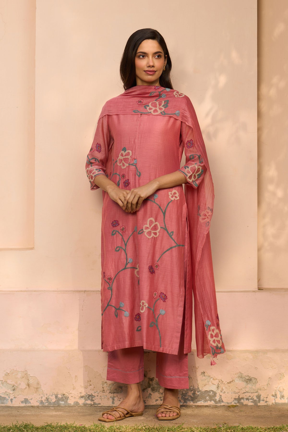 Floral Hibiscus Kurta Set
