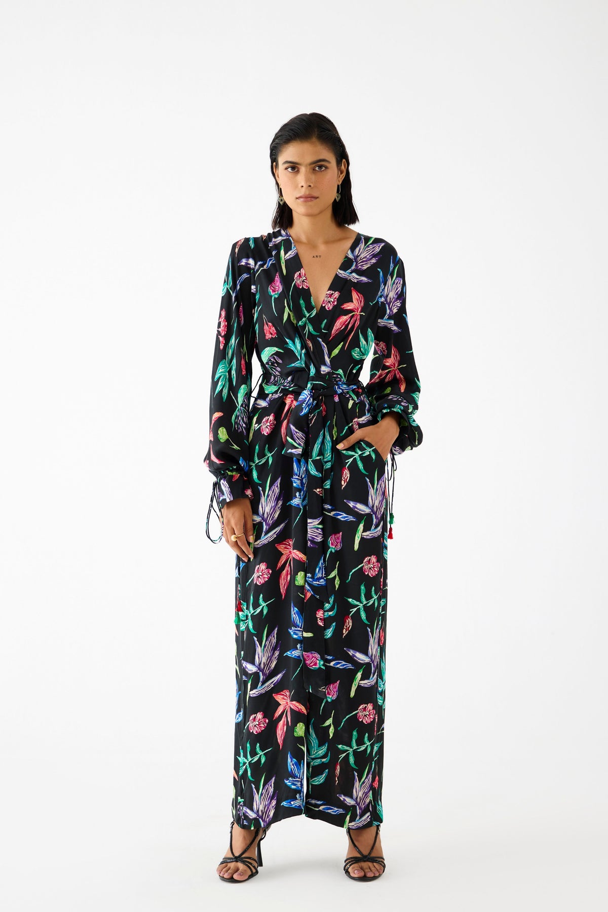 Black Botanica Jumpsuit