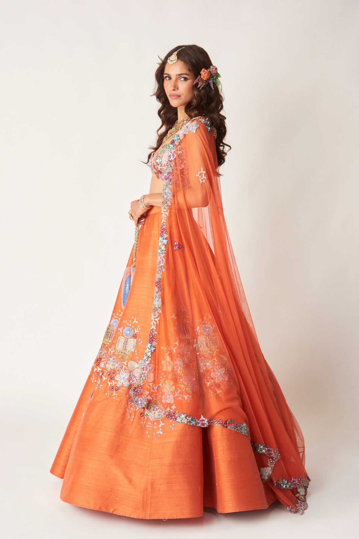 Valeria Raw Silk Lehenga Set