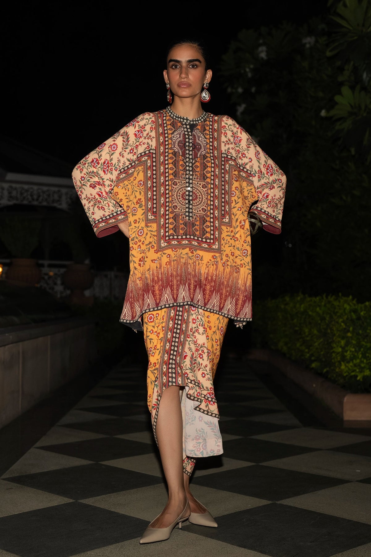 Tribal Panel Print Top