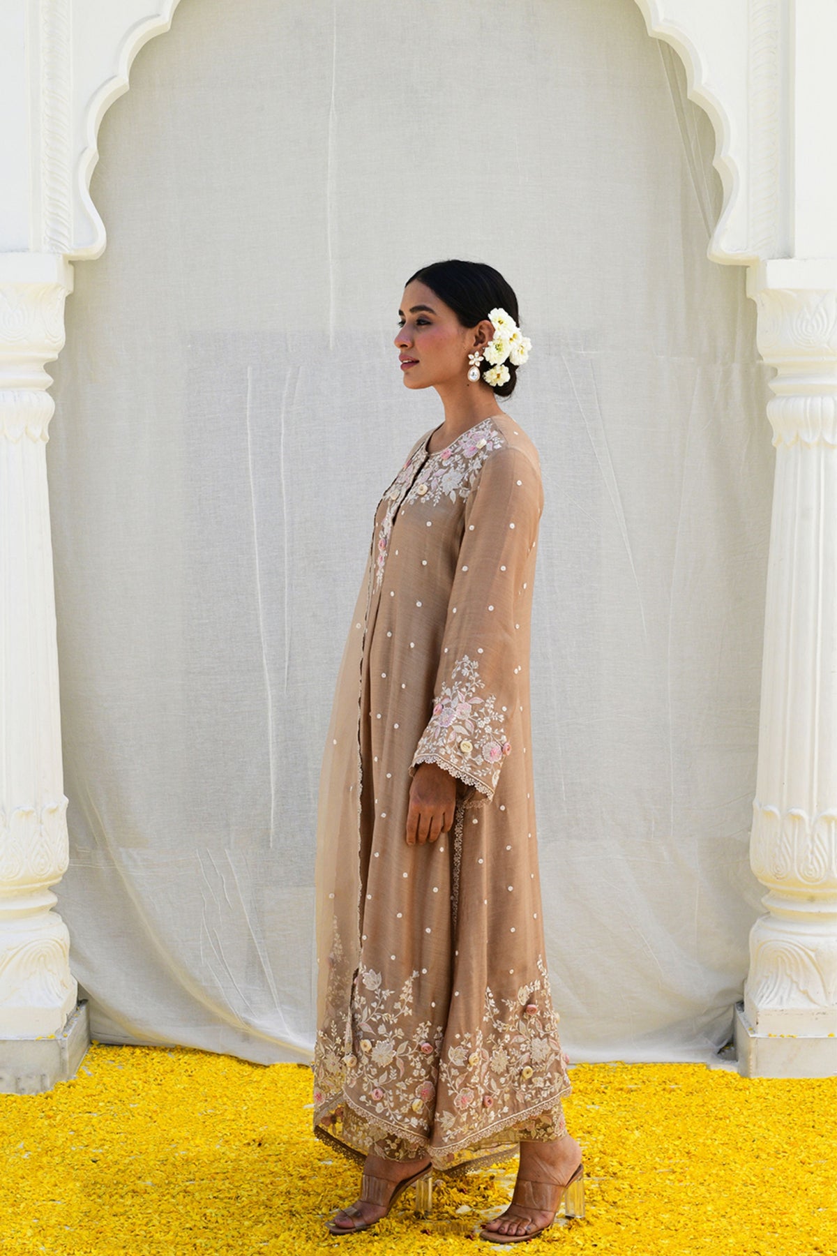 Ivory Heavy Long Kurta