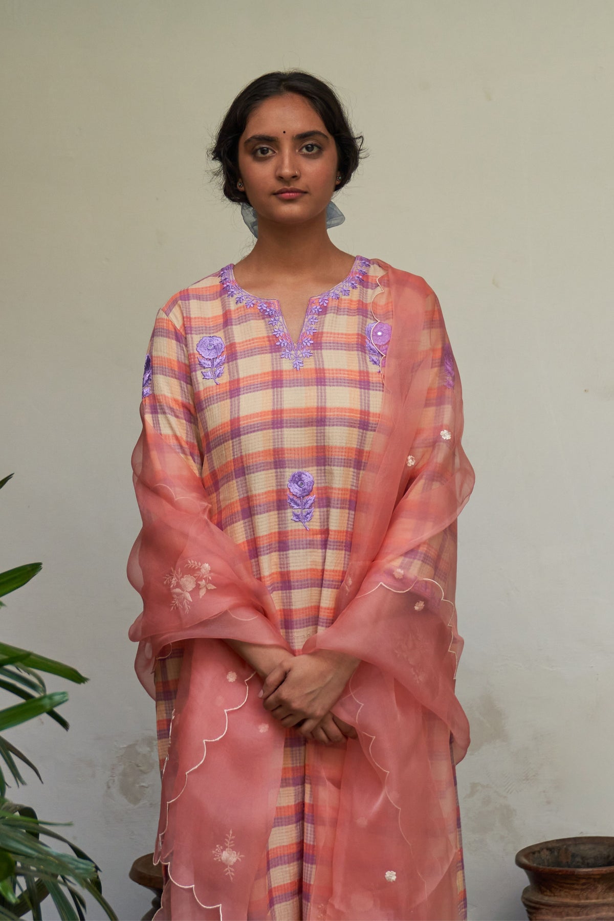 Gulabi Champai Kurta Set