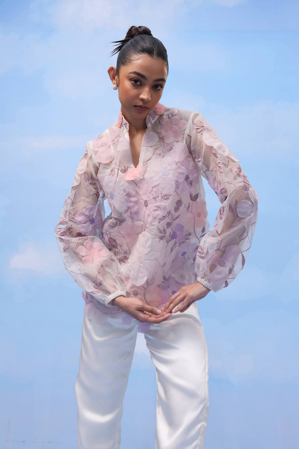Lavender Peonies Perfection Shirt